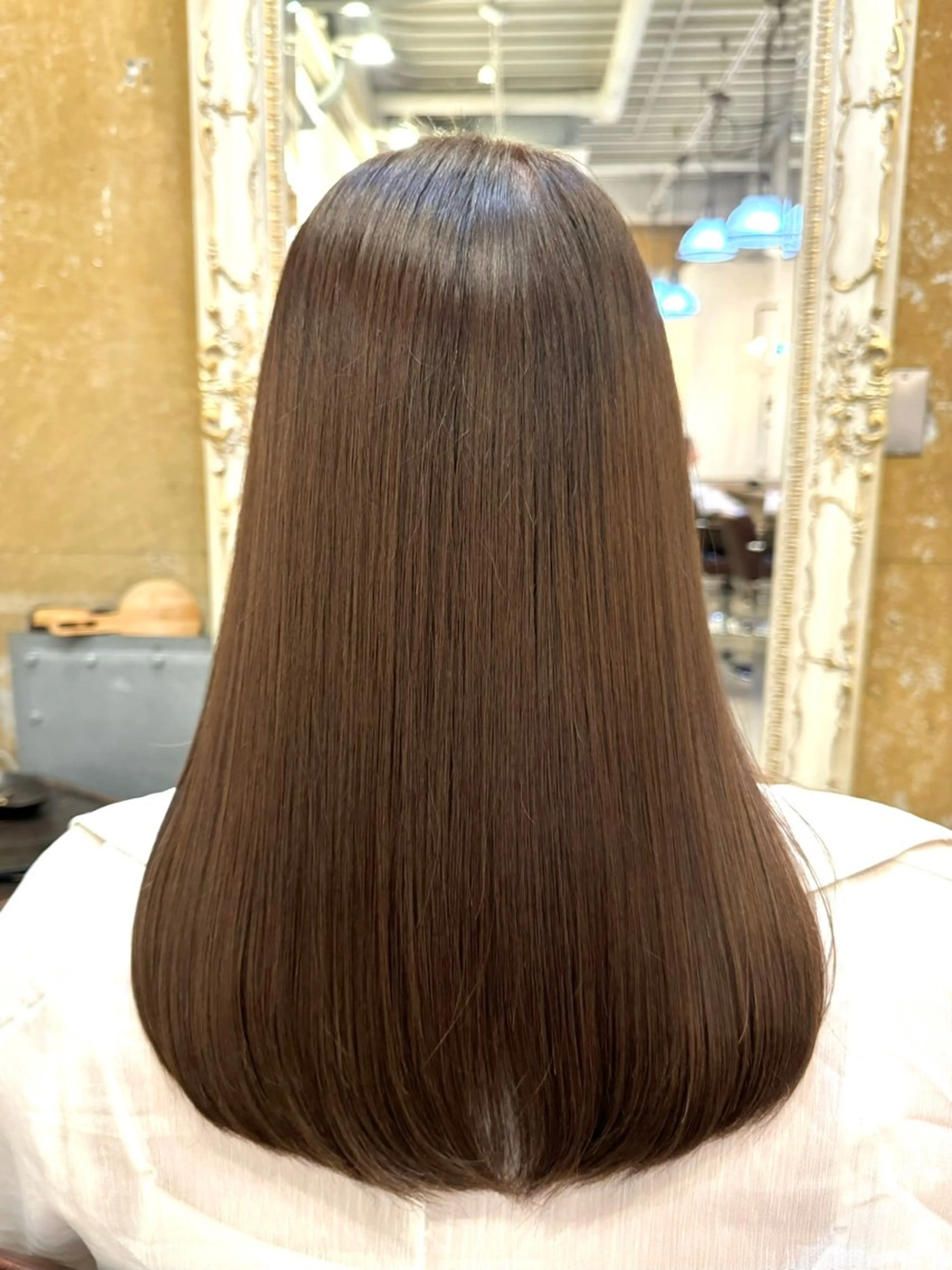 セミロング カラー ＆-HAIR佐藤 ゆいモデル募集中のヘアスタイル