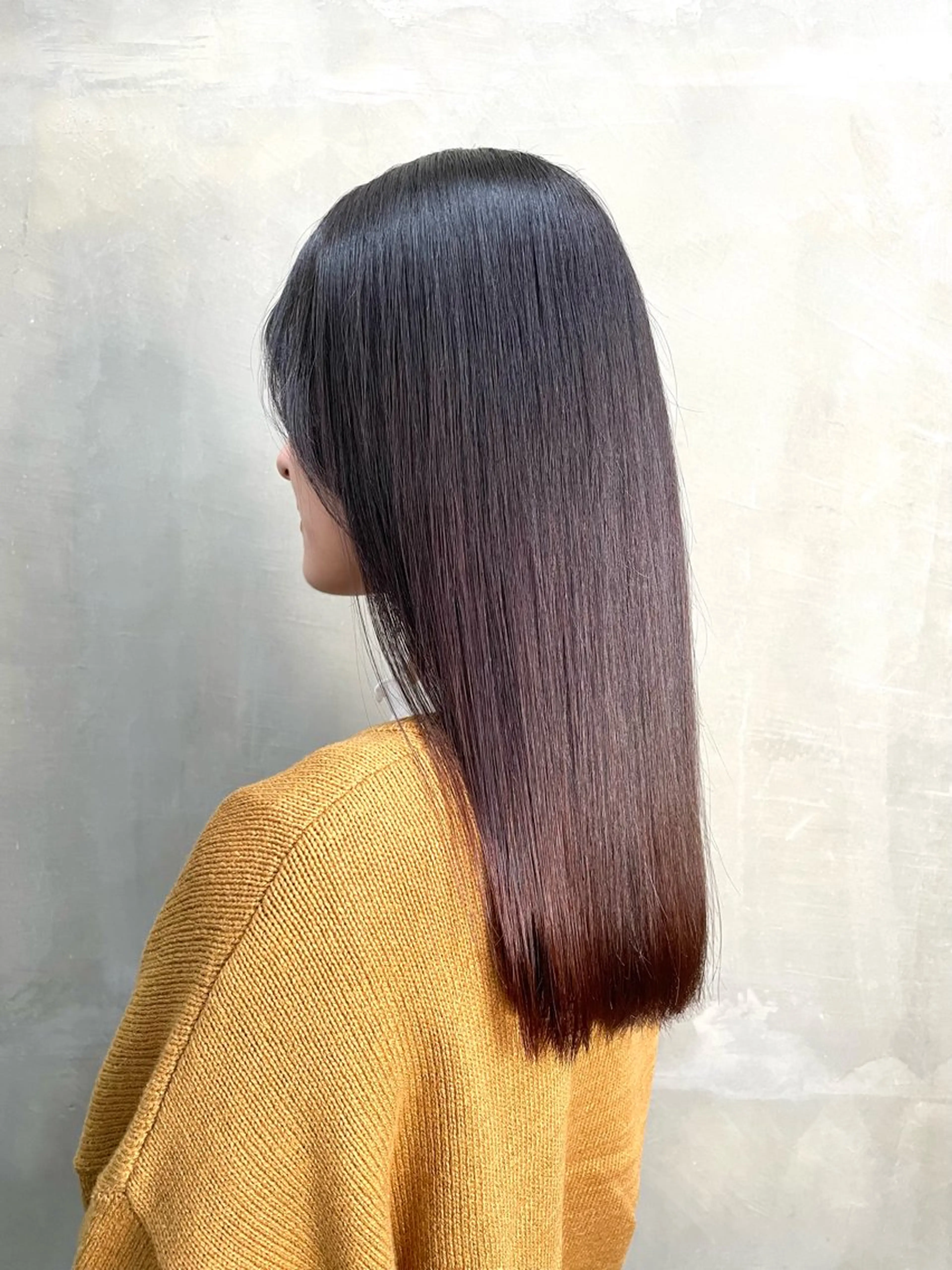 《☁️梅雨前に是非☁️》カット+前髪縮毛矯正+3stepトリートメントの写真