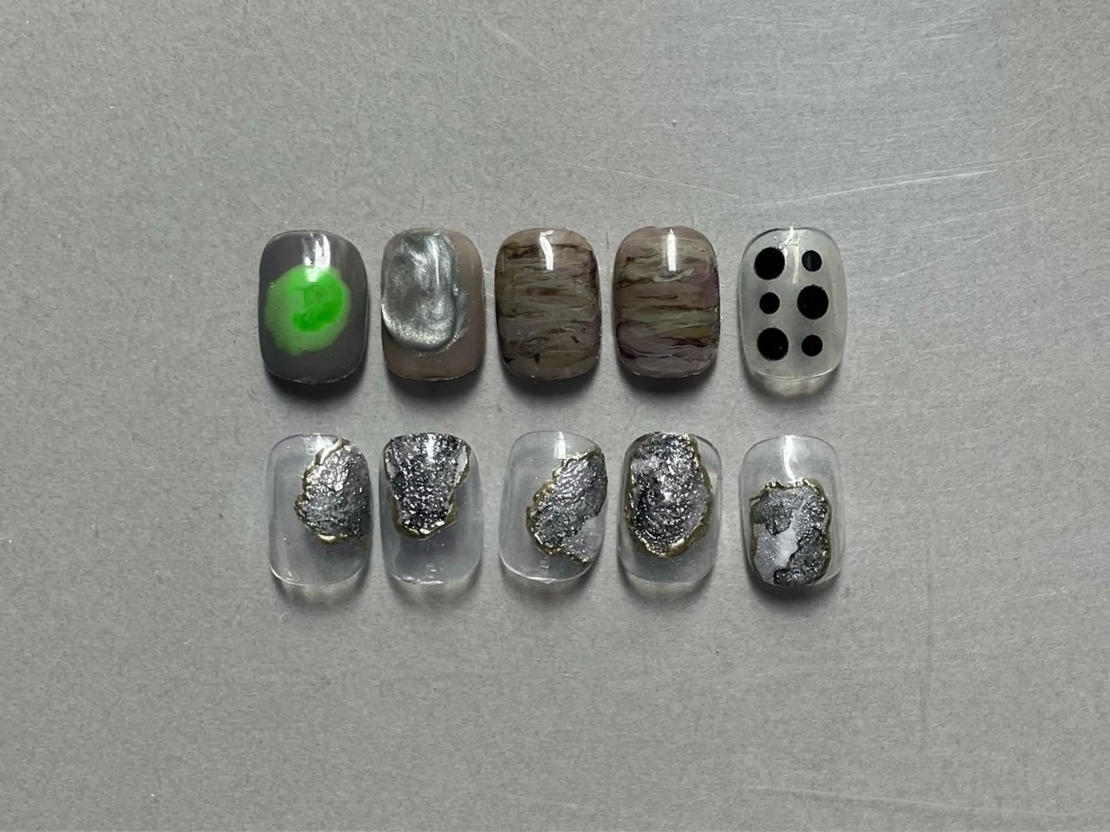 ショート ハンドネイル フットネイル @Unica_ honmachiのネイルデザイン