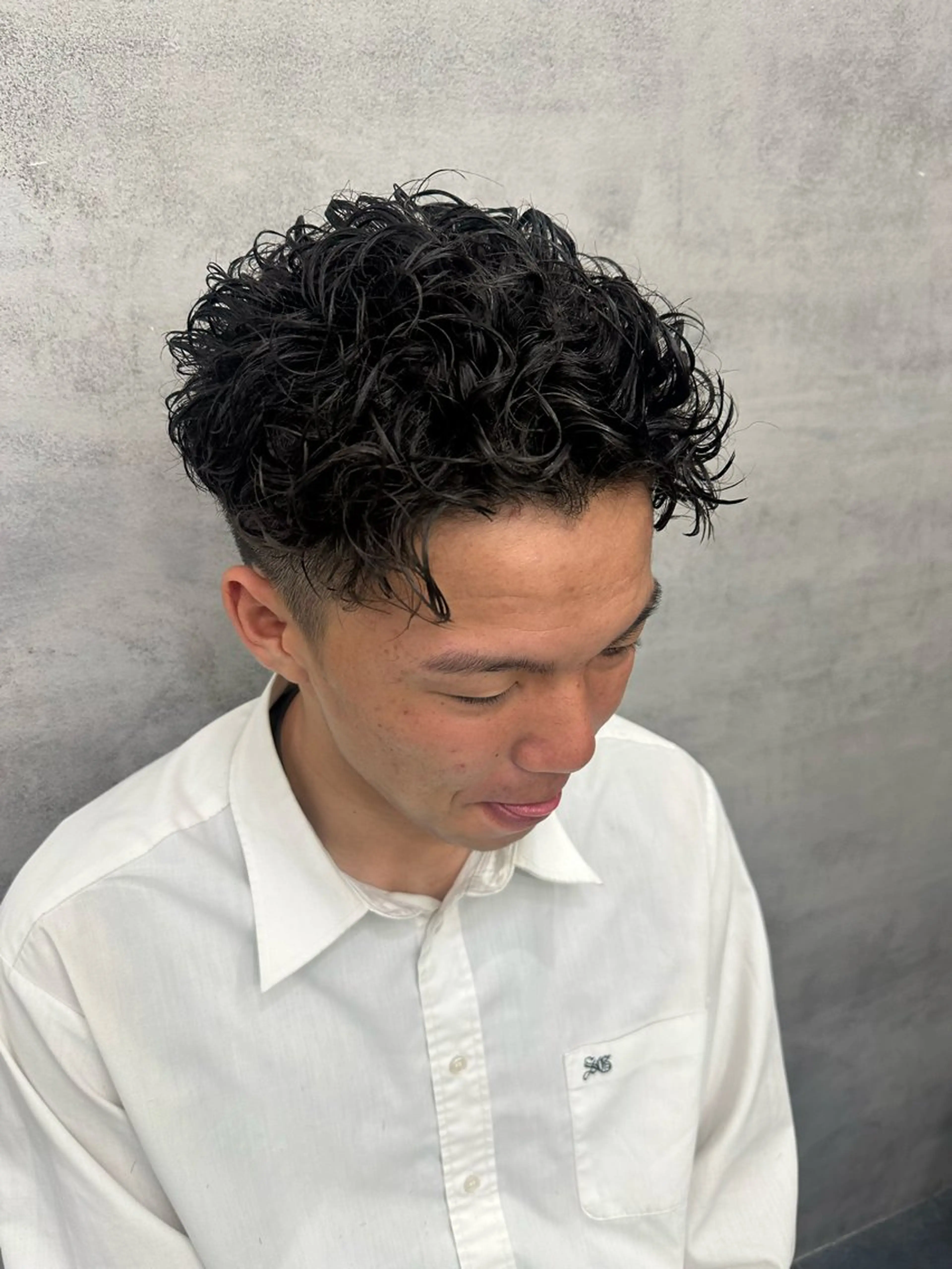 ショート パーマ ヘアアレンジ メンズ メンズヘア静岡 ✂︎Ryuheiのヘアスタイル