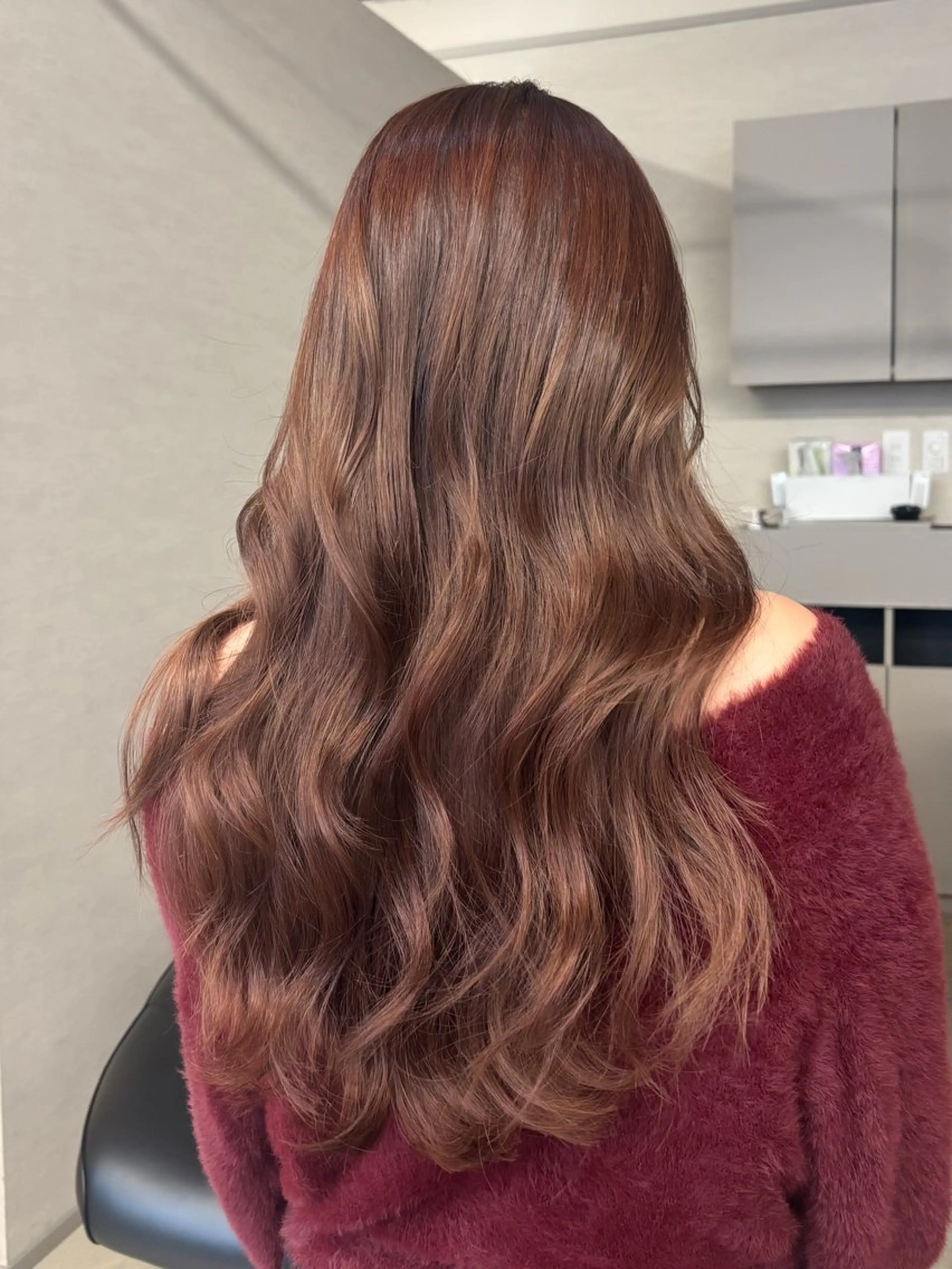 セミロング ヘアカラー トリートメント 段野吾颯 ／ベージュカラーのヘアスタイル