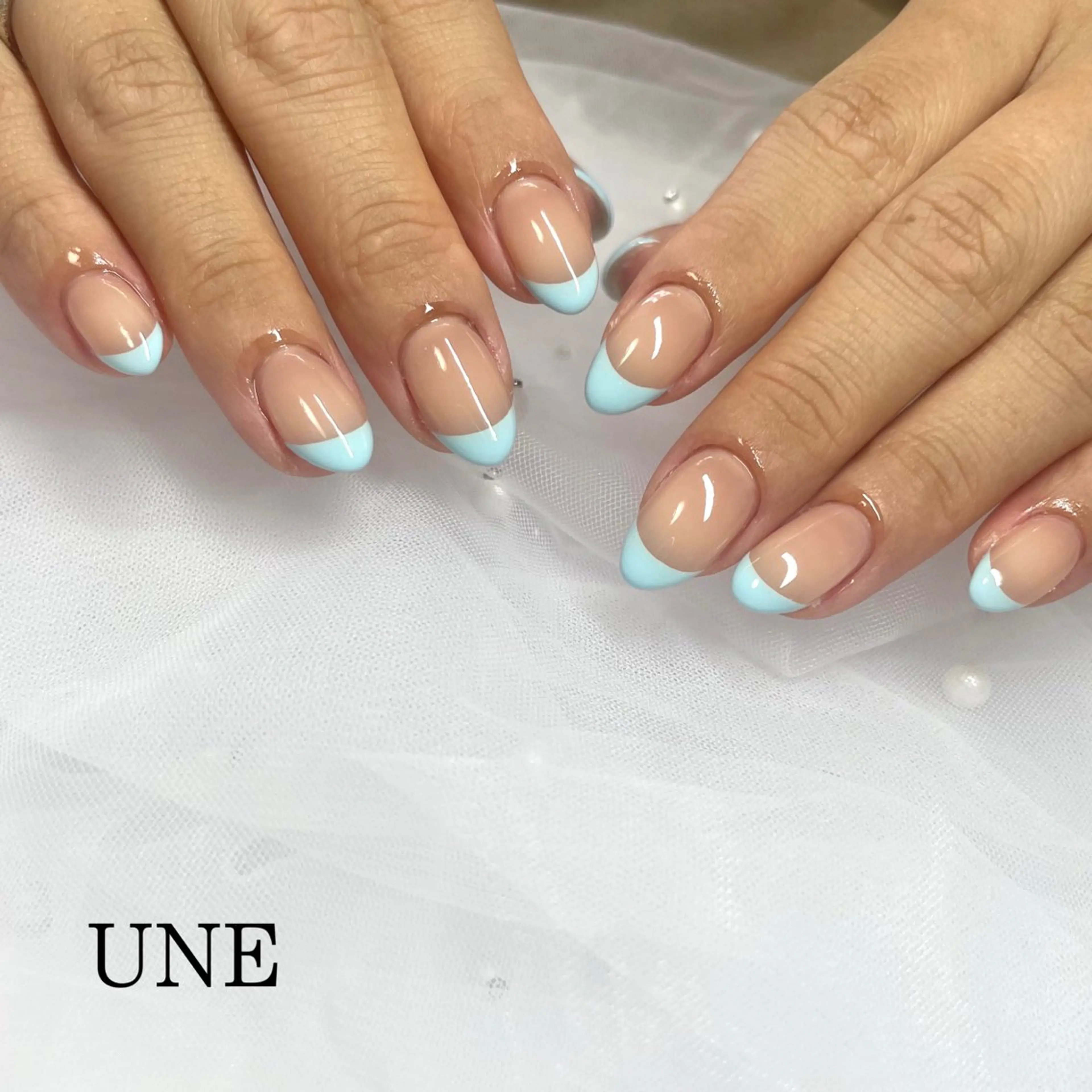 ミディアム UNE.【ユヌ】 Jr.NANAのネイルデザイン