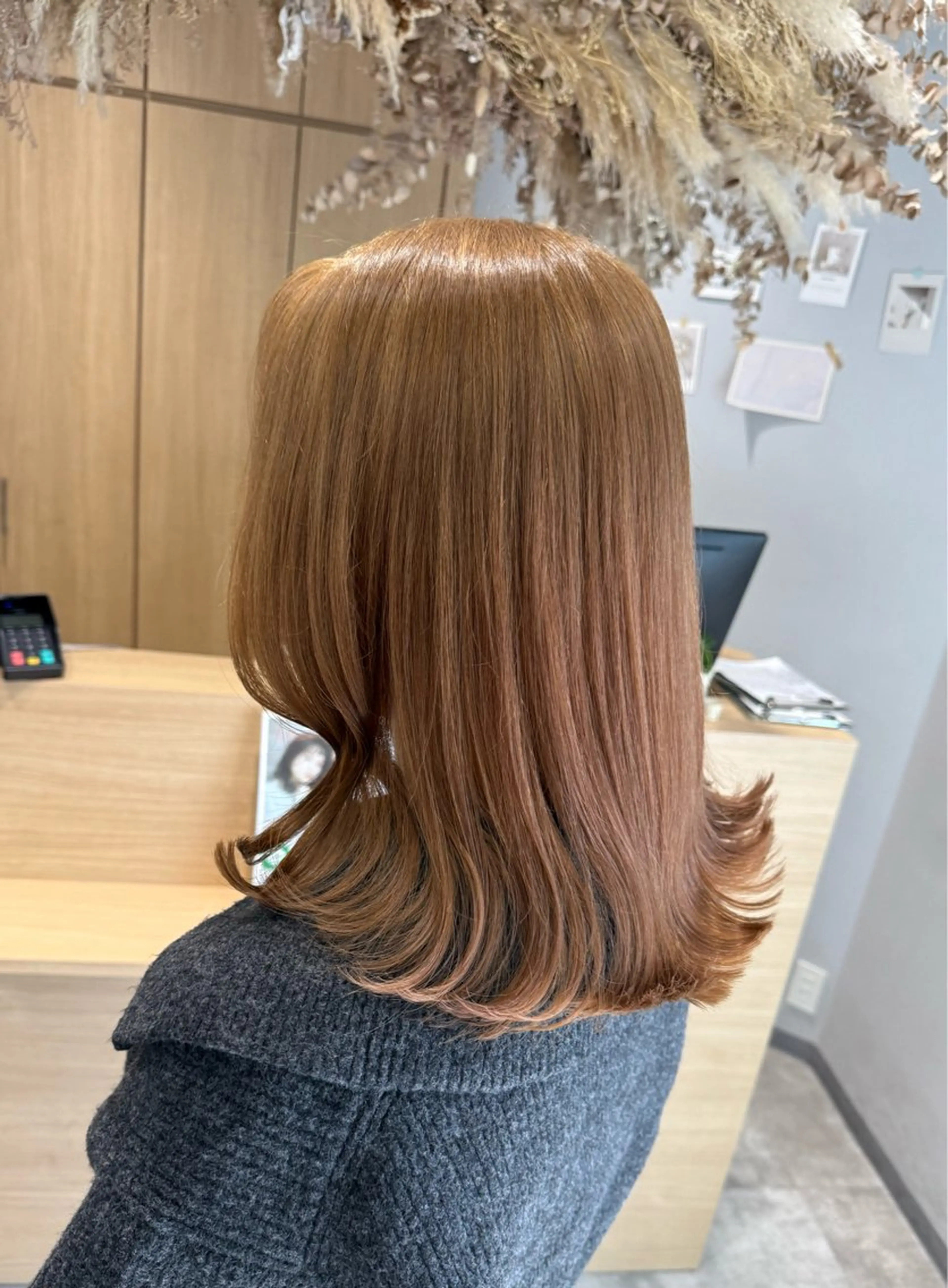 ミディアム カット ヘアカラー トリートメント Zina【梅田】 /田中 沙弥のヘアスタイル