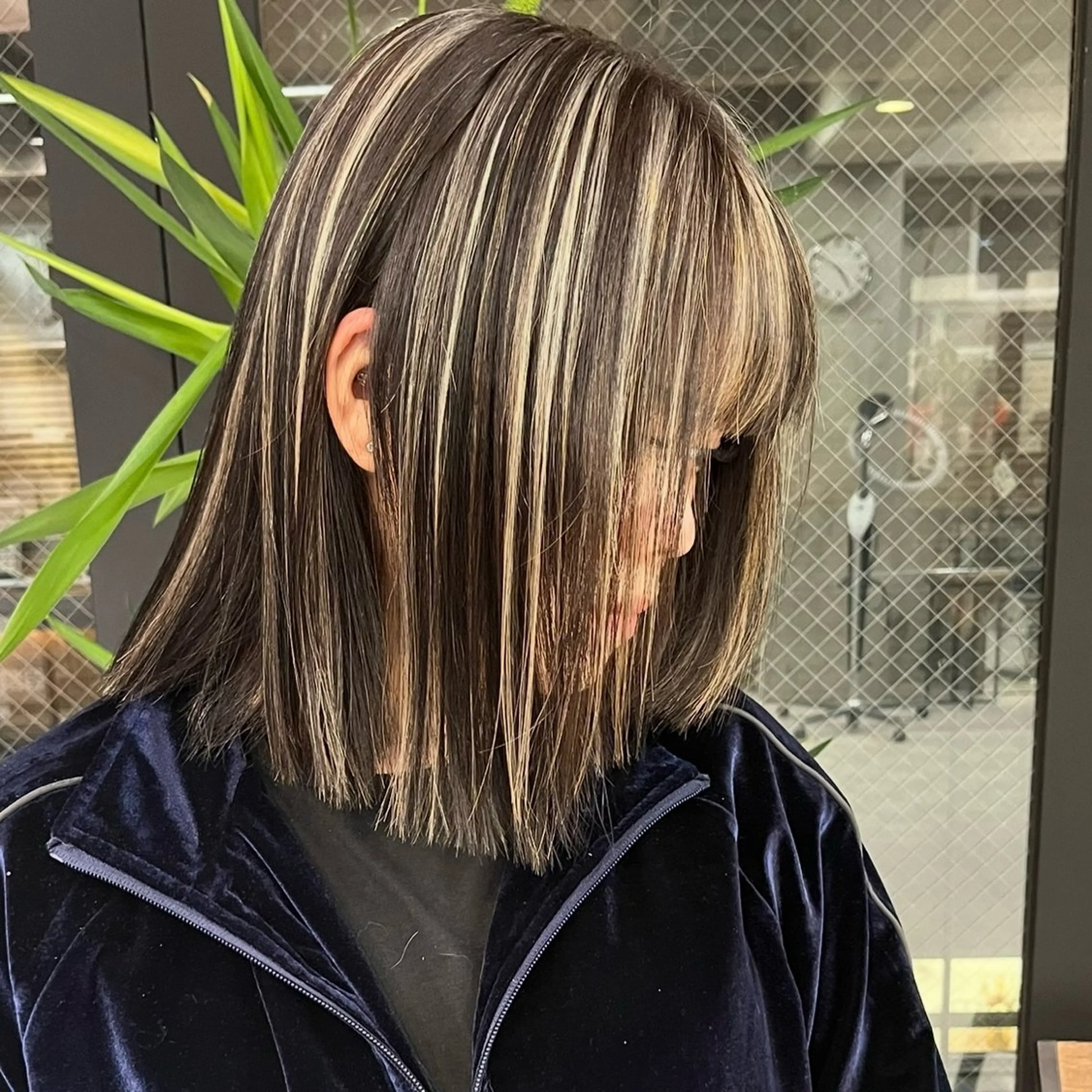 ミディアム 🌊ハイライト Rizu🌊のヘアスタイル