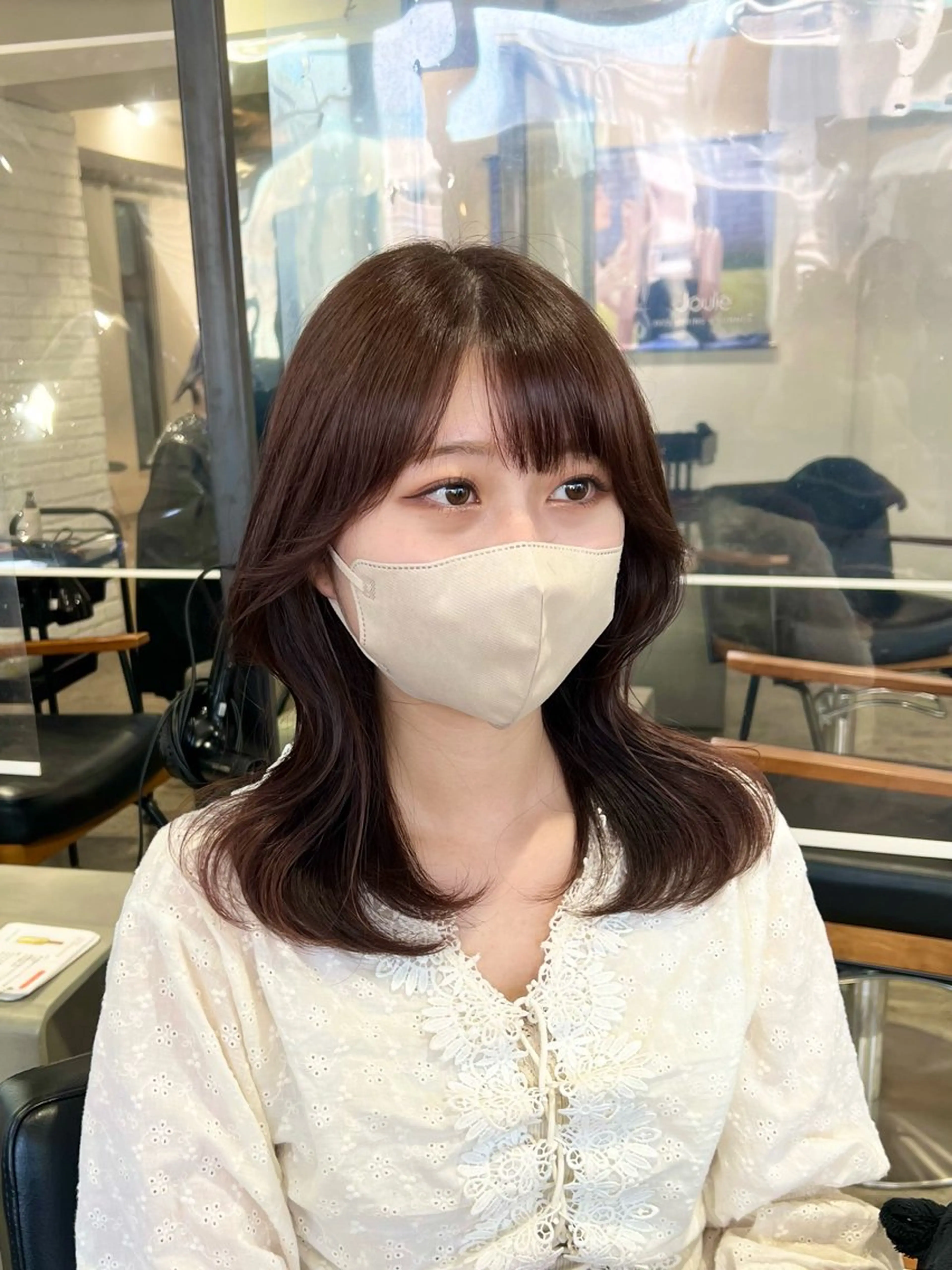 ミディアム くびれヘア 韓国風ヘア カット ヘアカラー トリートメント 【韓国風くびれヘア】 joule小木曽輝のヘアスタイル