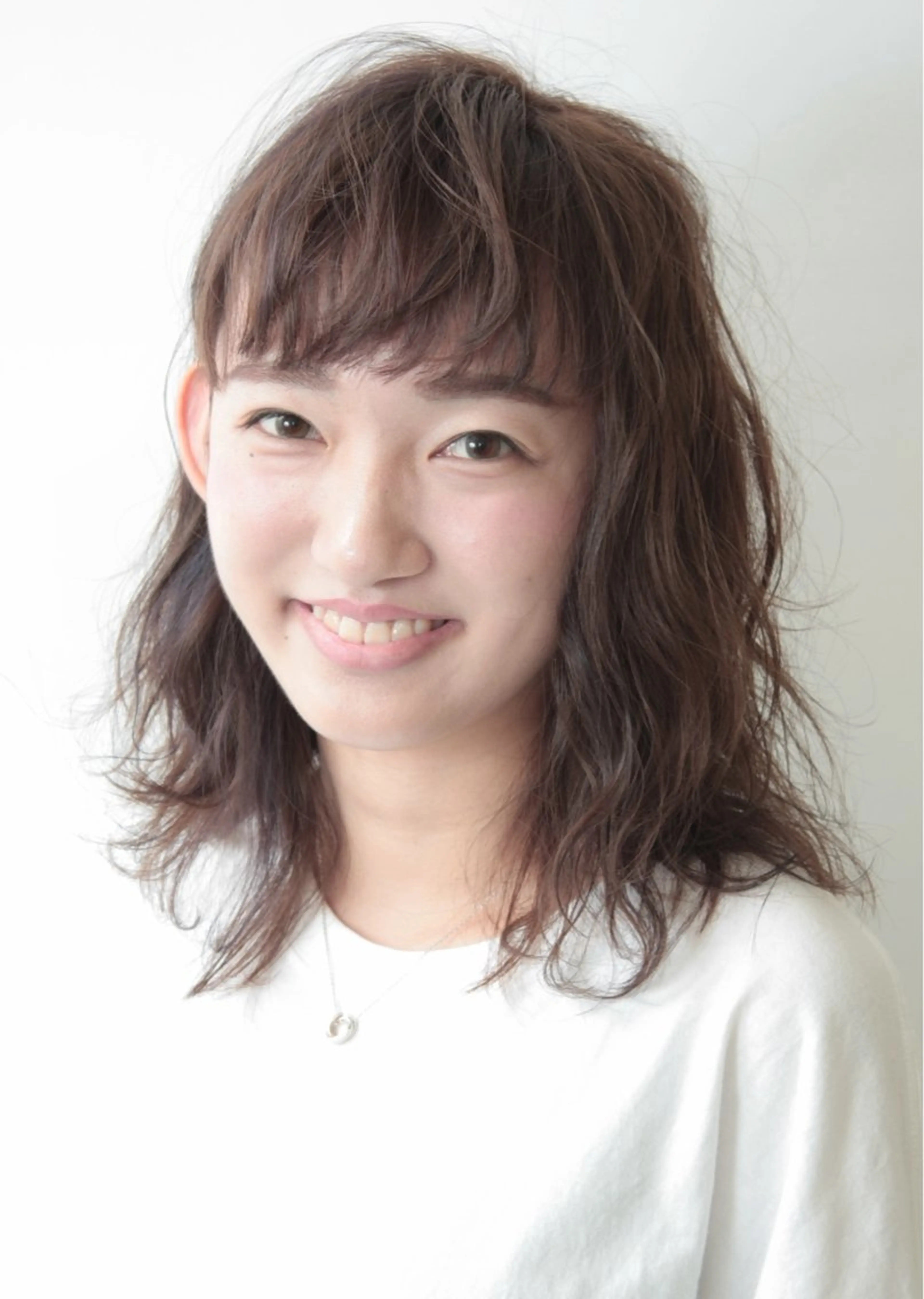 ミディアム パーマ 森 広樹のヘアスタイル