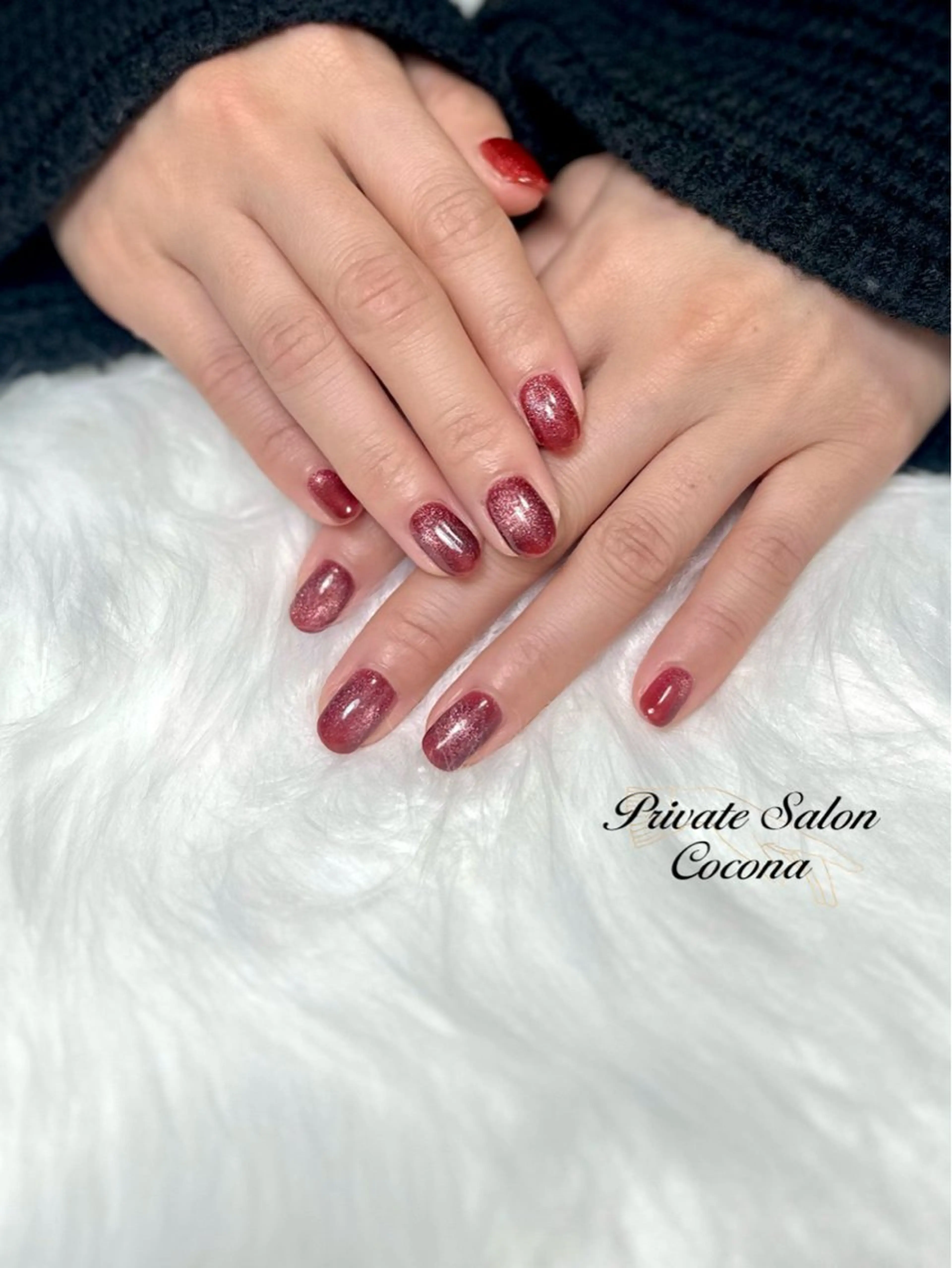 ネイル マグネットネイル ハンドネイル プライベートサロン nailcoconaのネイルデザイン