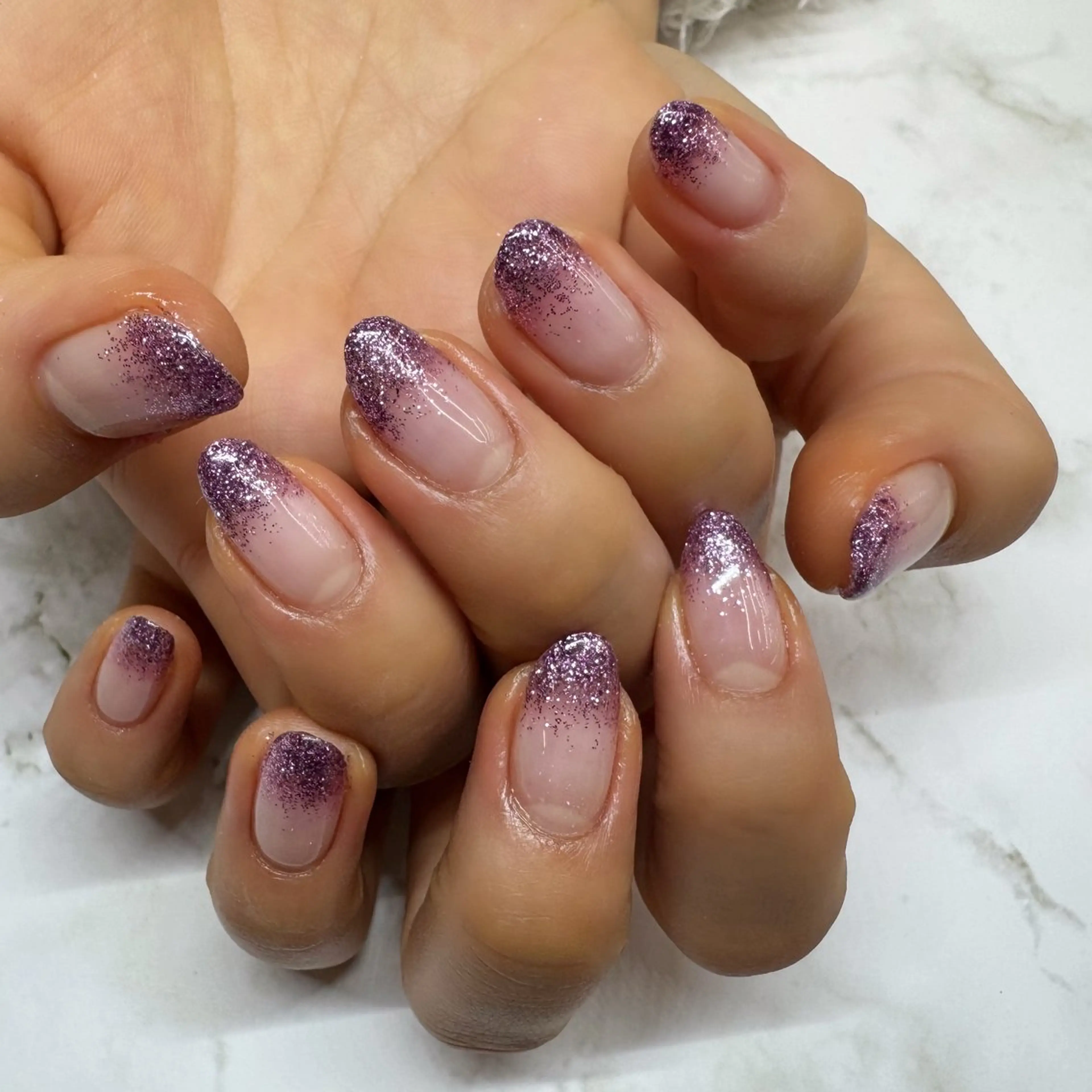 ネイル グラデーション ラメ(グリッター) ラメグラデーション MAXKELLY あかのネイルデザイン