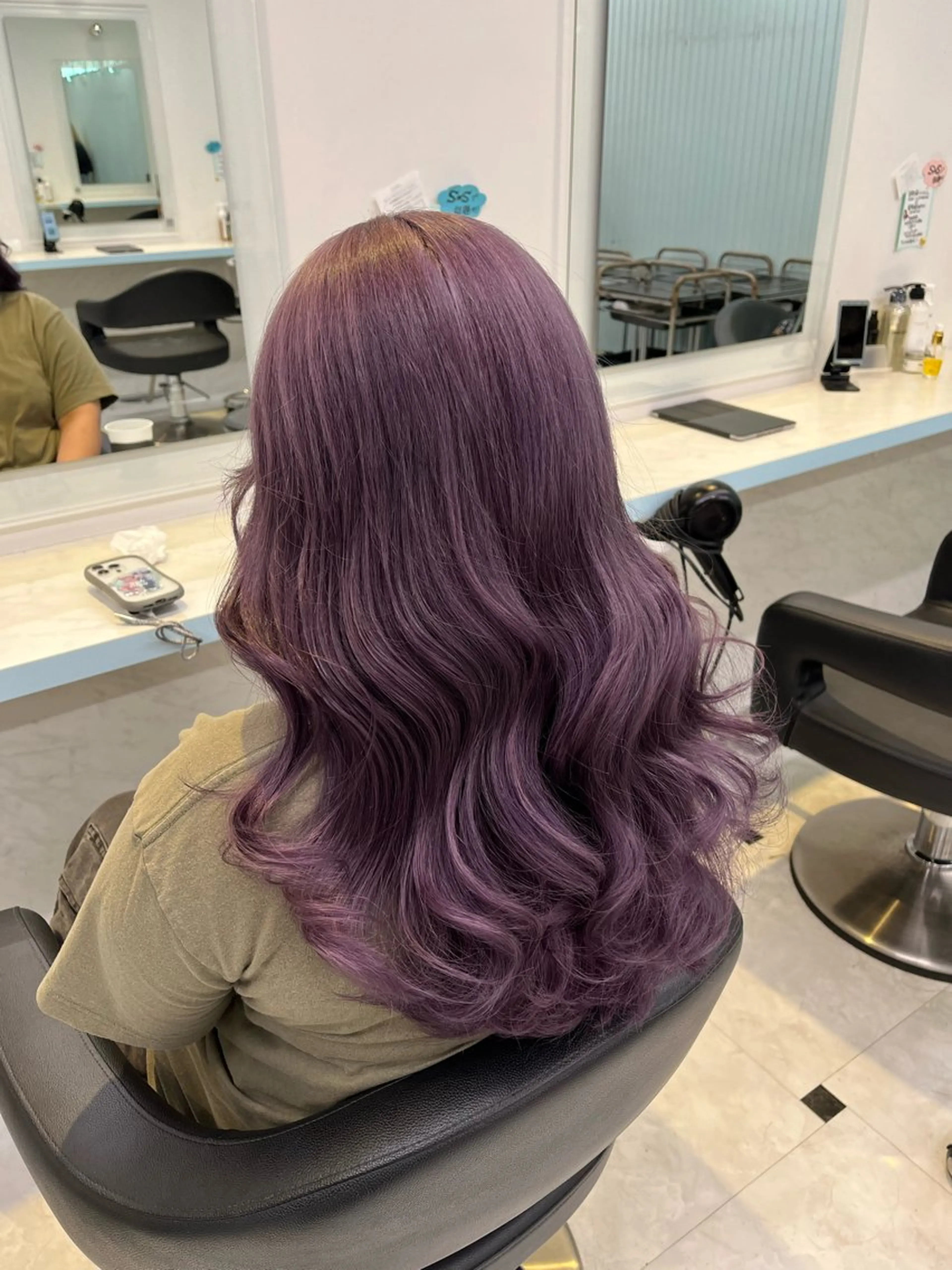 ロング カラー ヘアカラー トリートメント ブリーチカラー 🩵MIZUKIのヘアスタイル