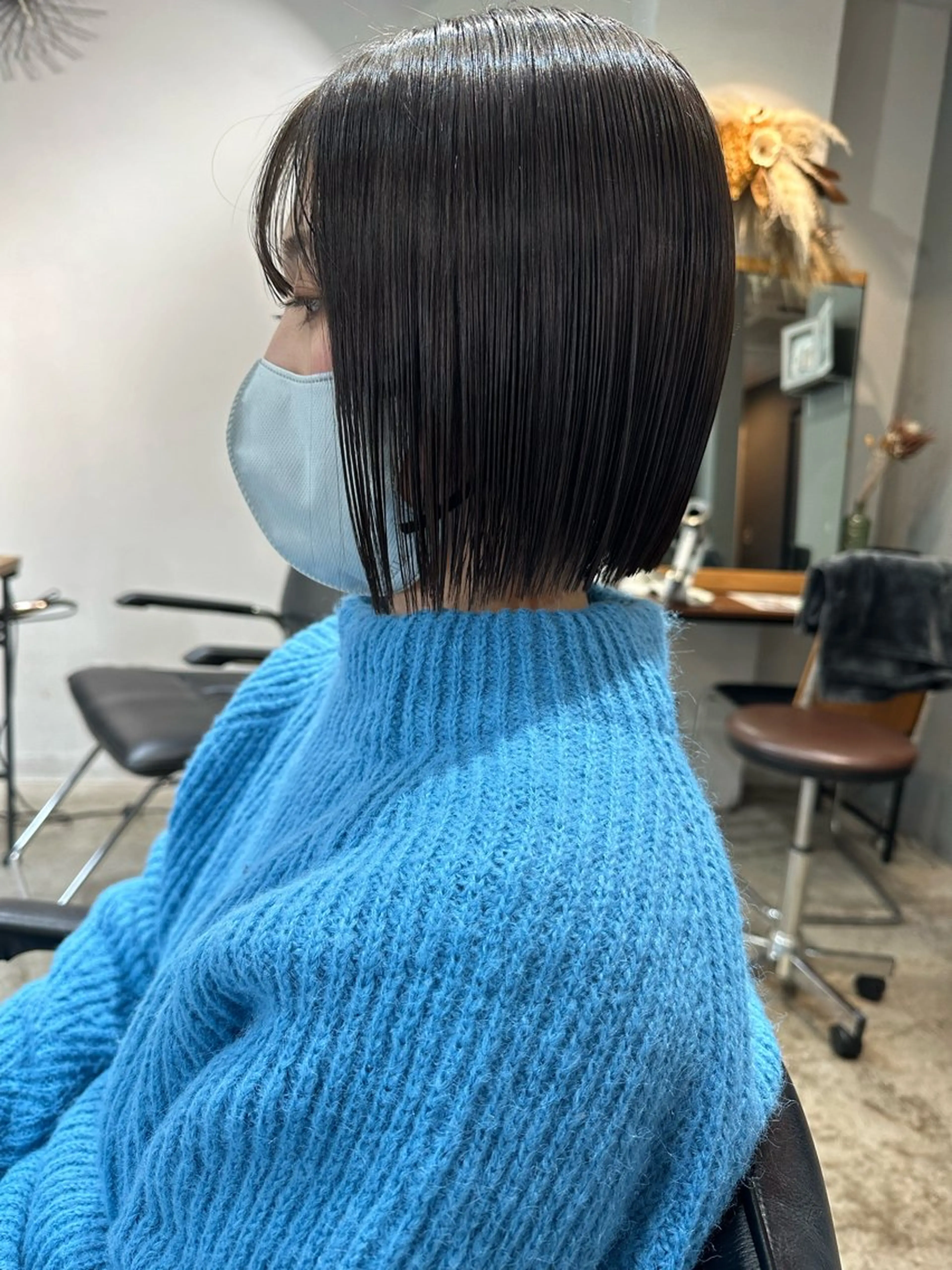 ミディアム ボブ YURIK Aのヘアスタイル