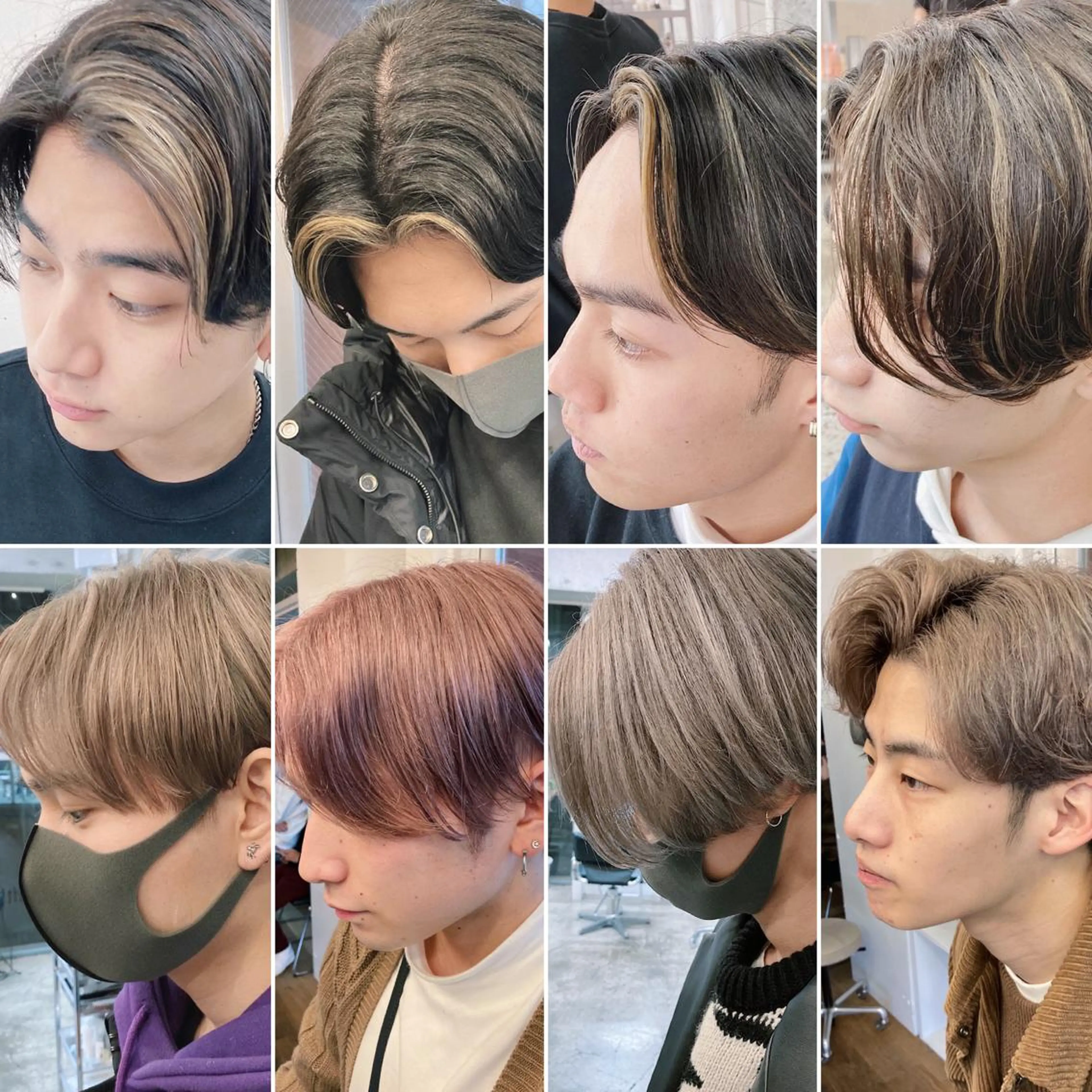 ショート カラー センターパート／マッ シュ／パーマ　あさみのヘアスタイル