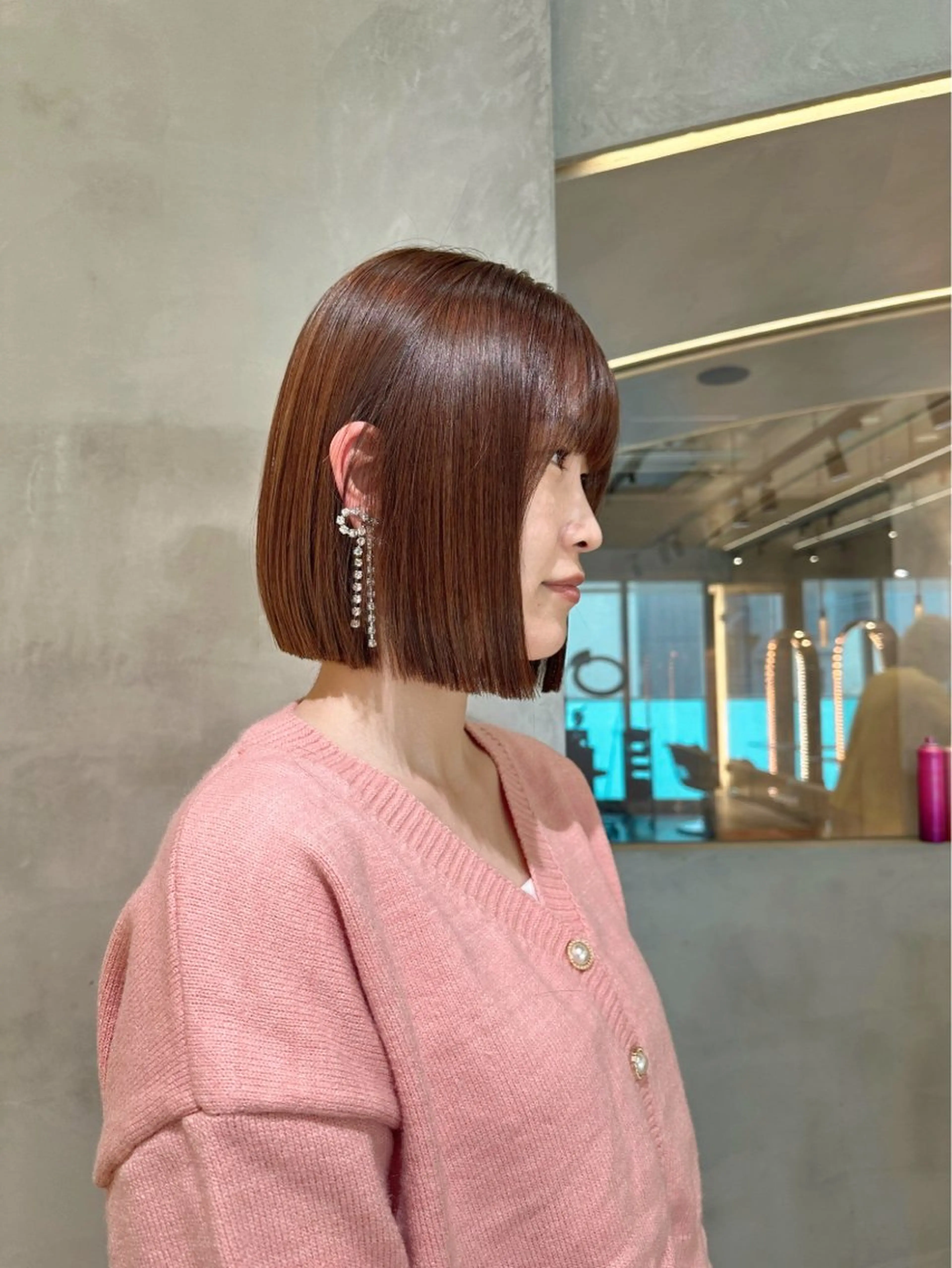 ショート ボブ ヘアカラー トリートメント 縮毛矯正/髪質改善/ レイヤー/石井龍のヘアスタイル