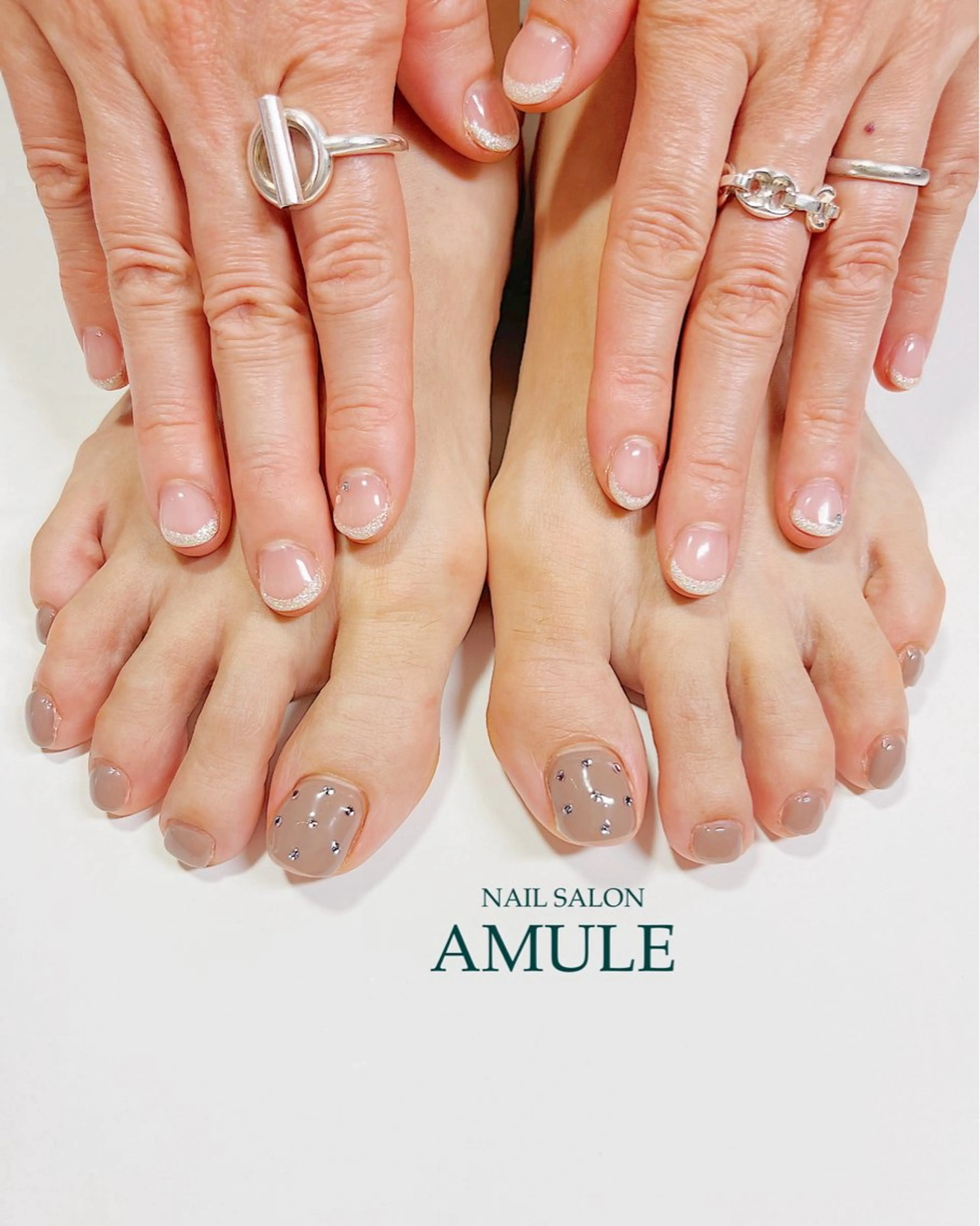 ネイル フットネイル ジェルネイル シンプルネイル ハンドネイル フットネイル NAILSALON AMULEのネイルデザイン