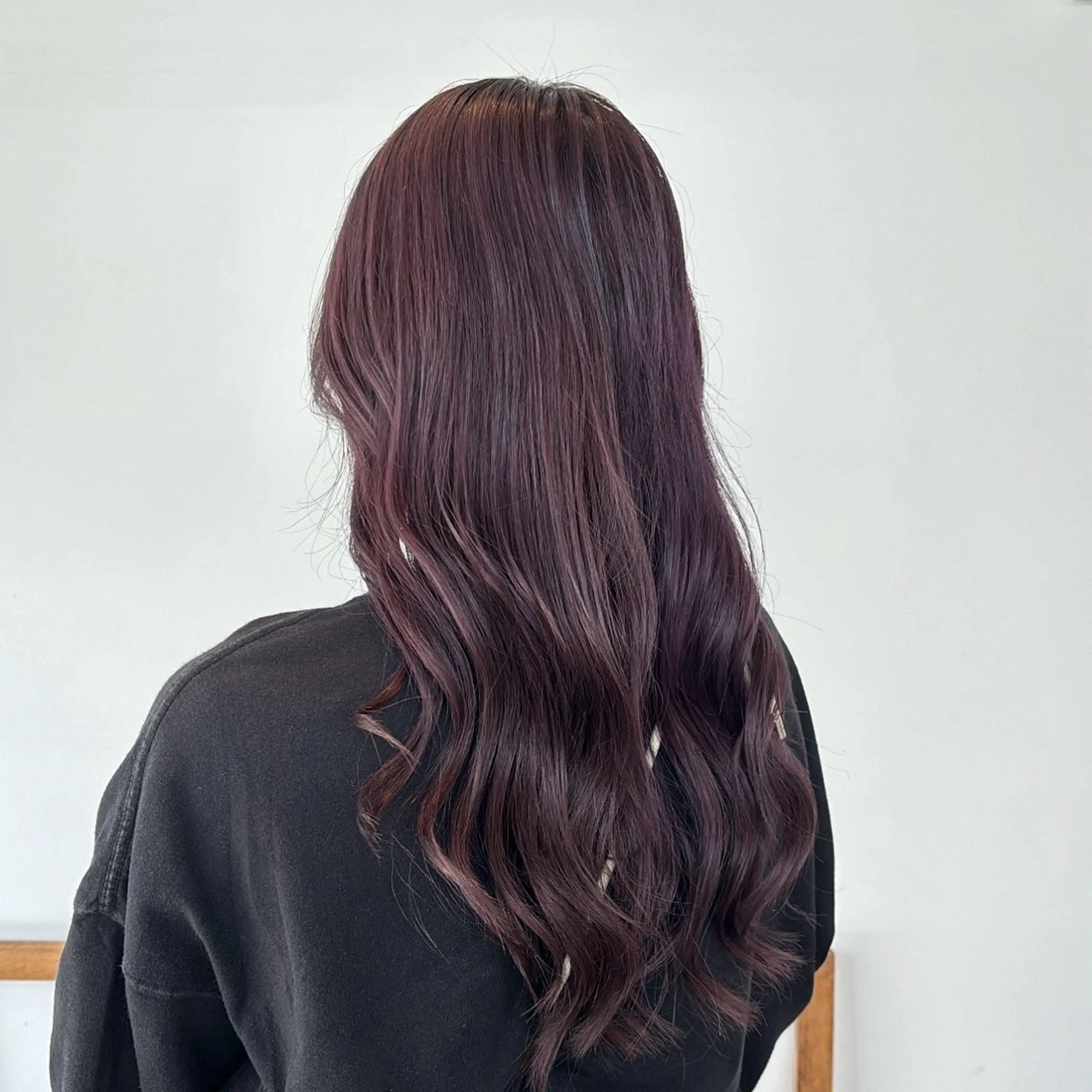 ロング カラー ブリーチ バイオレットカラー mai/天神美容室 【レディースカット】のヘアスタイル