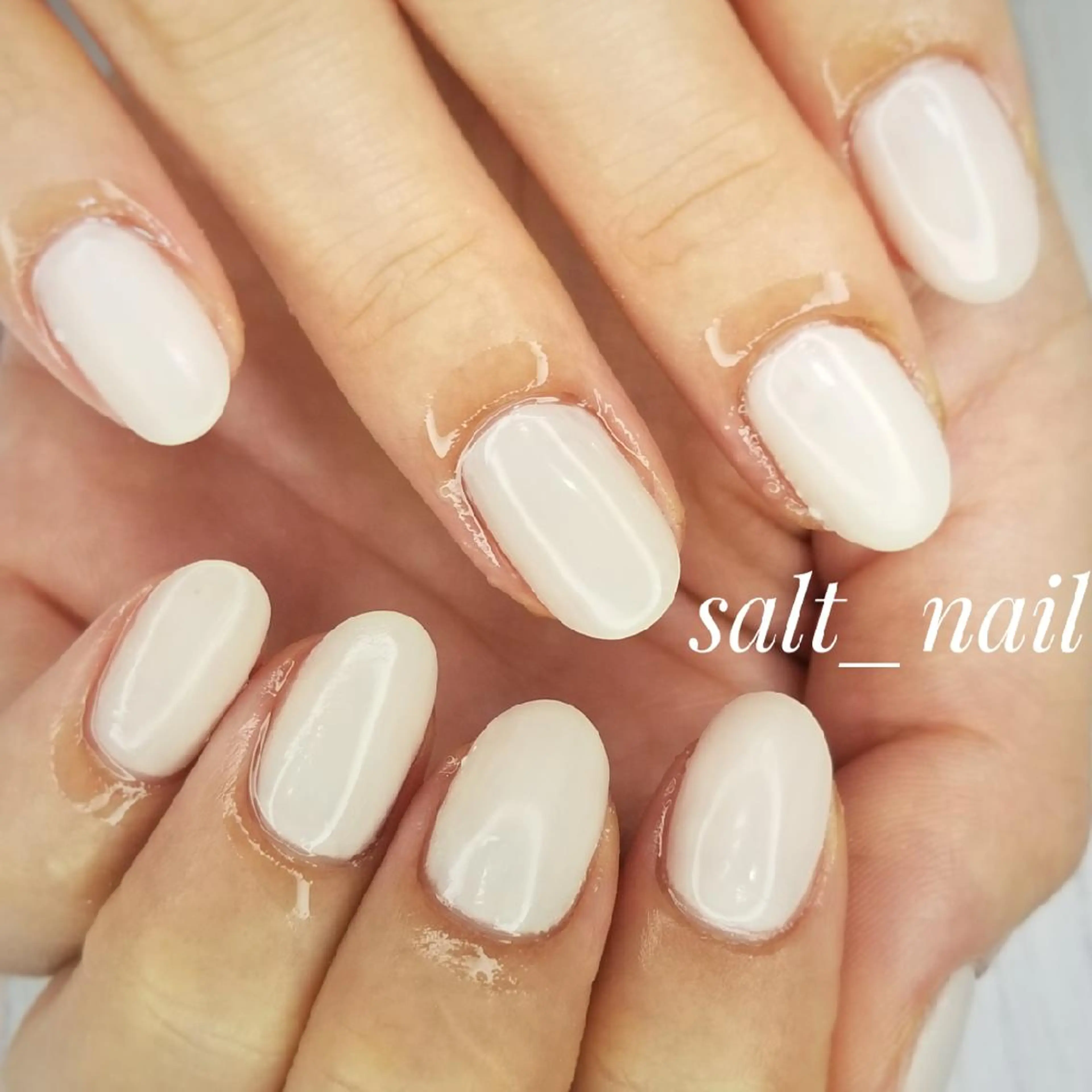 ネイル オフィスネイル ワンカラーネイル 個人サロン saltnailのネイルデザイン