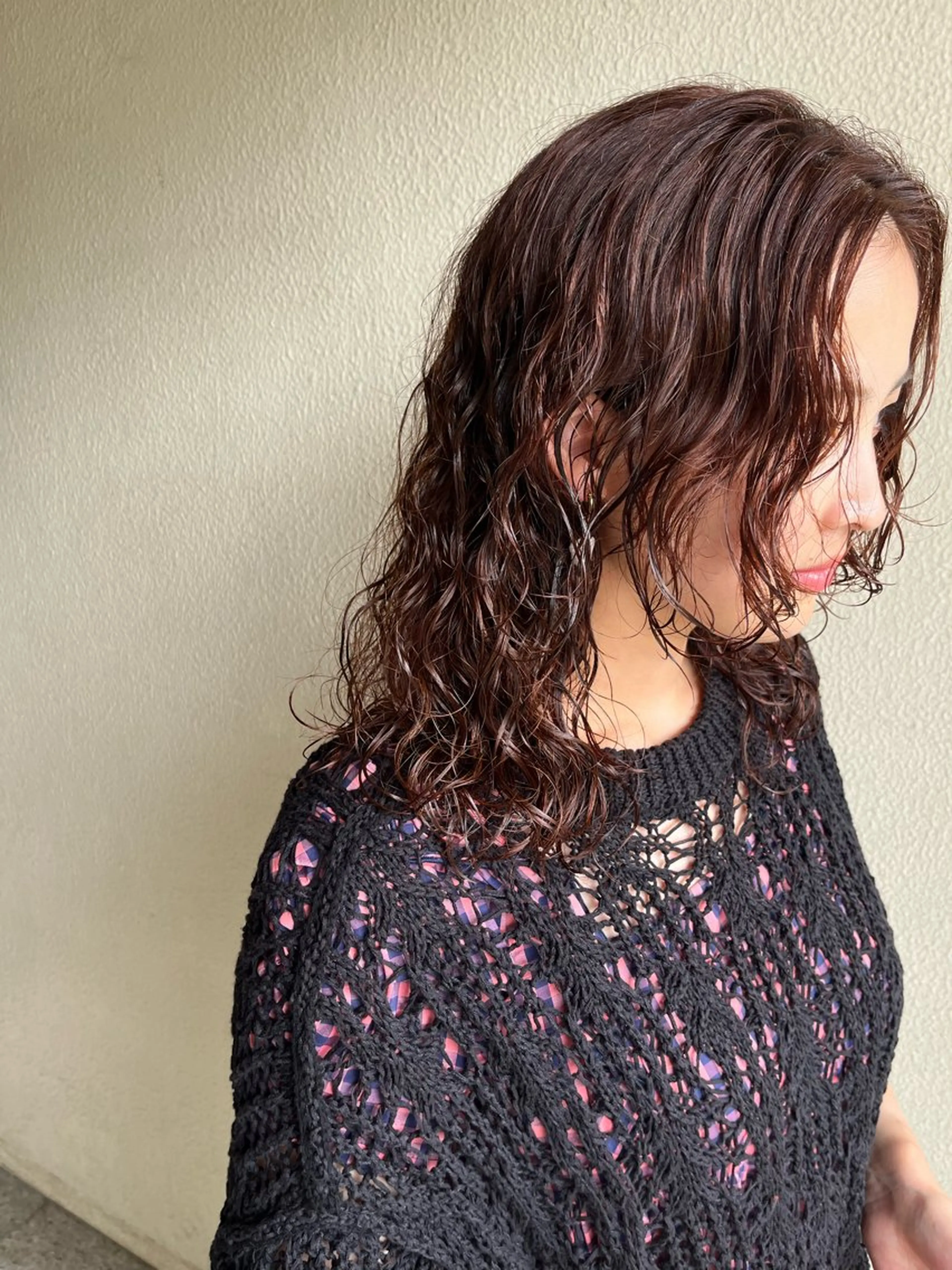 セミロング カラー 山下 明子のヘアスタイル