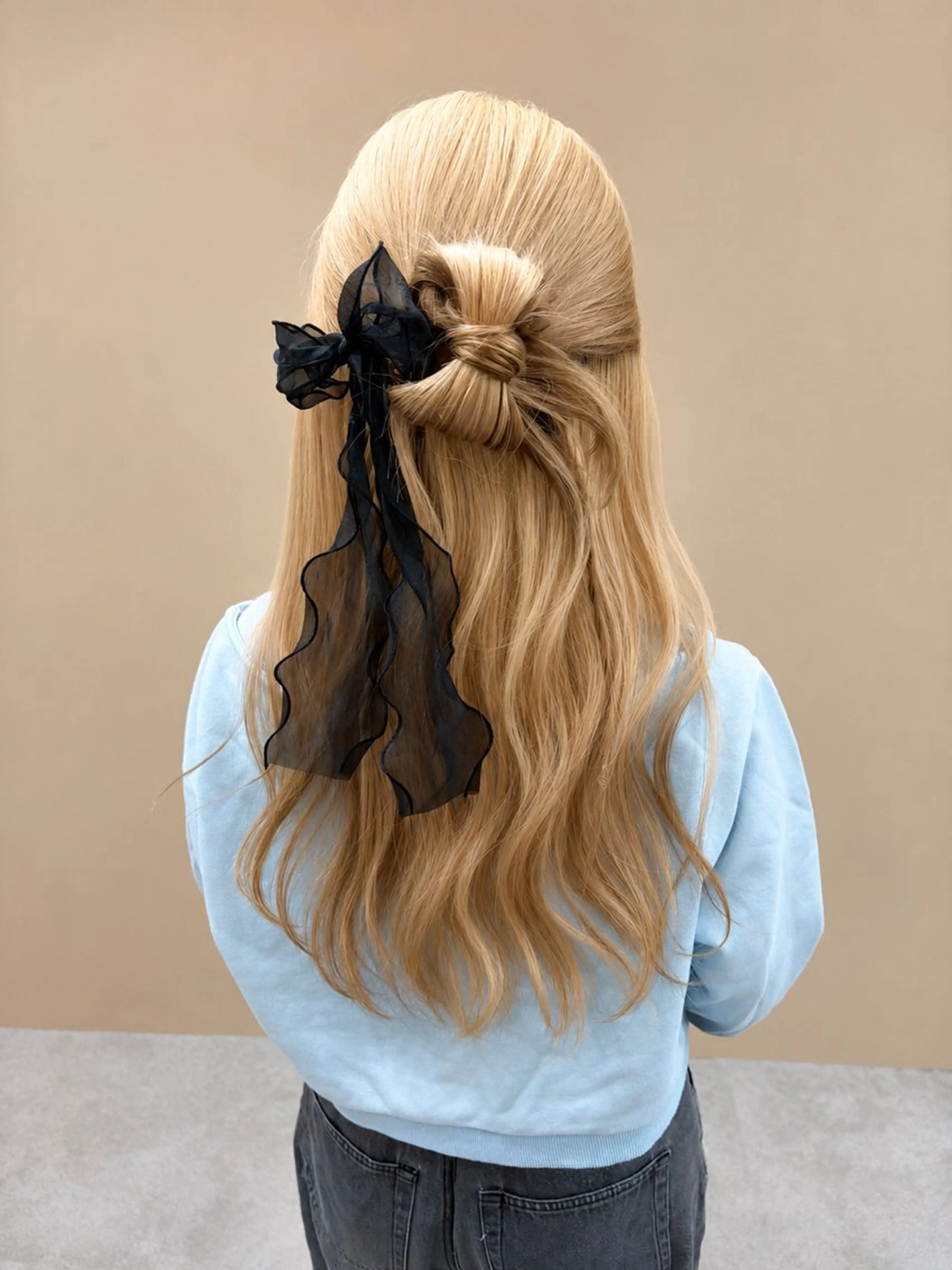 カラー ヘアアレンジ ハーフアップ ヘアセット [lani ] konatsuのヘアスタイル