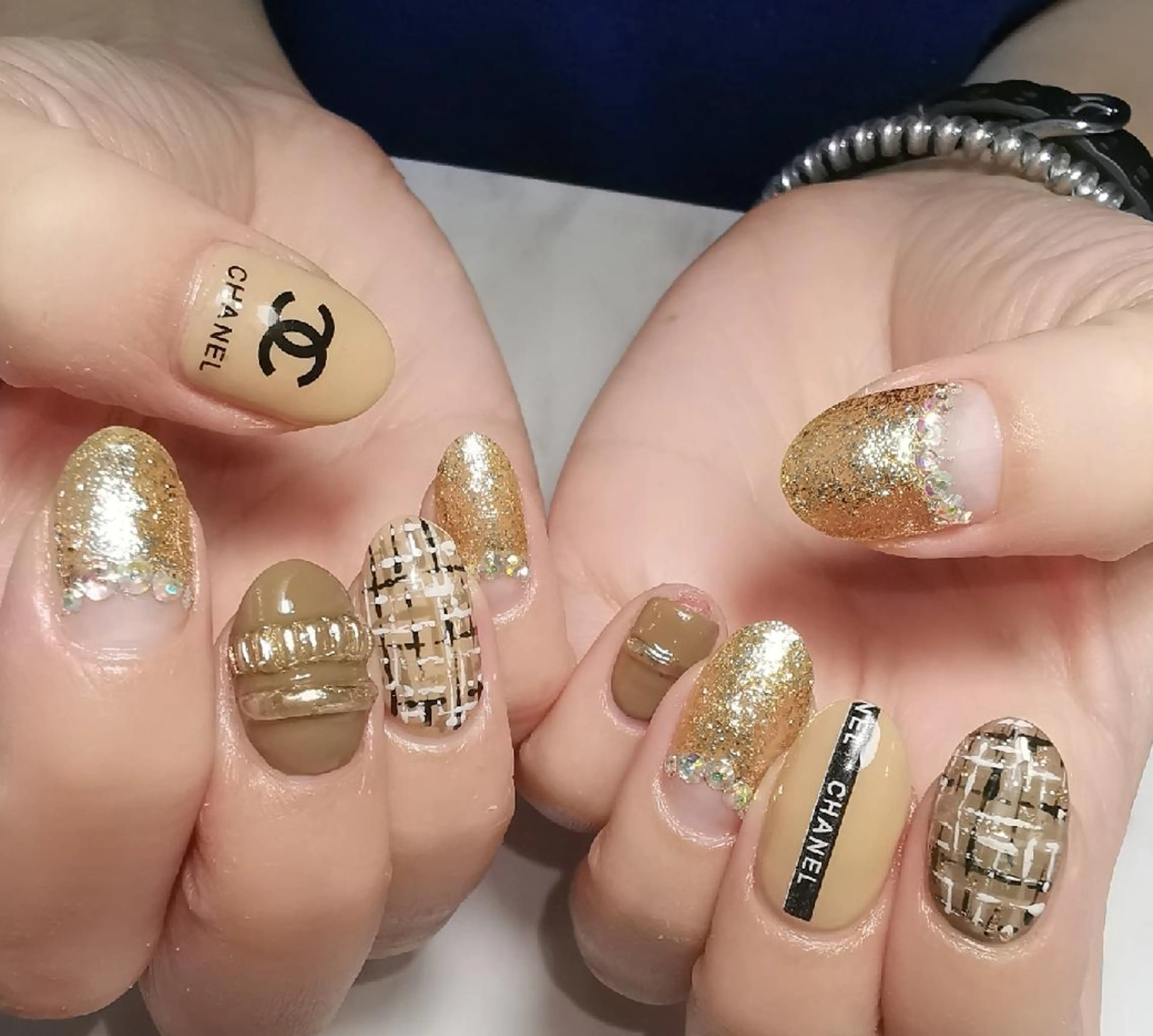 ネイル ツイードネイル ハンドネイル reve あやののネイルデザイン