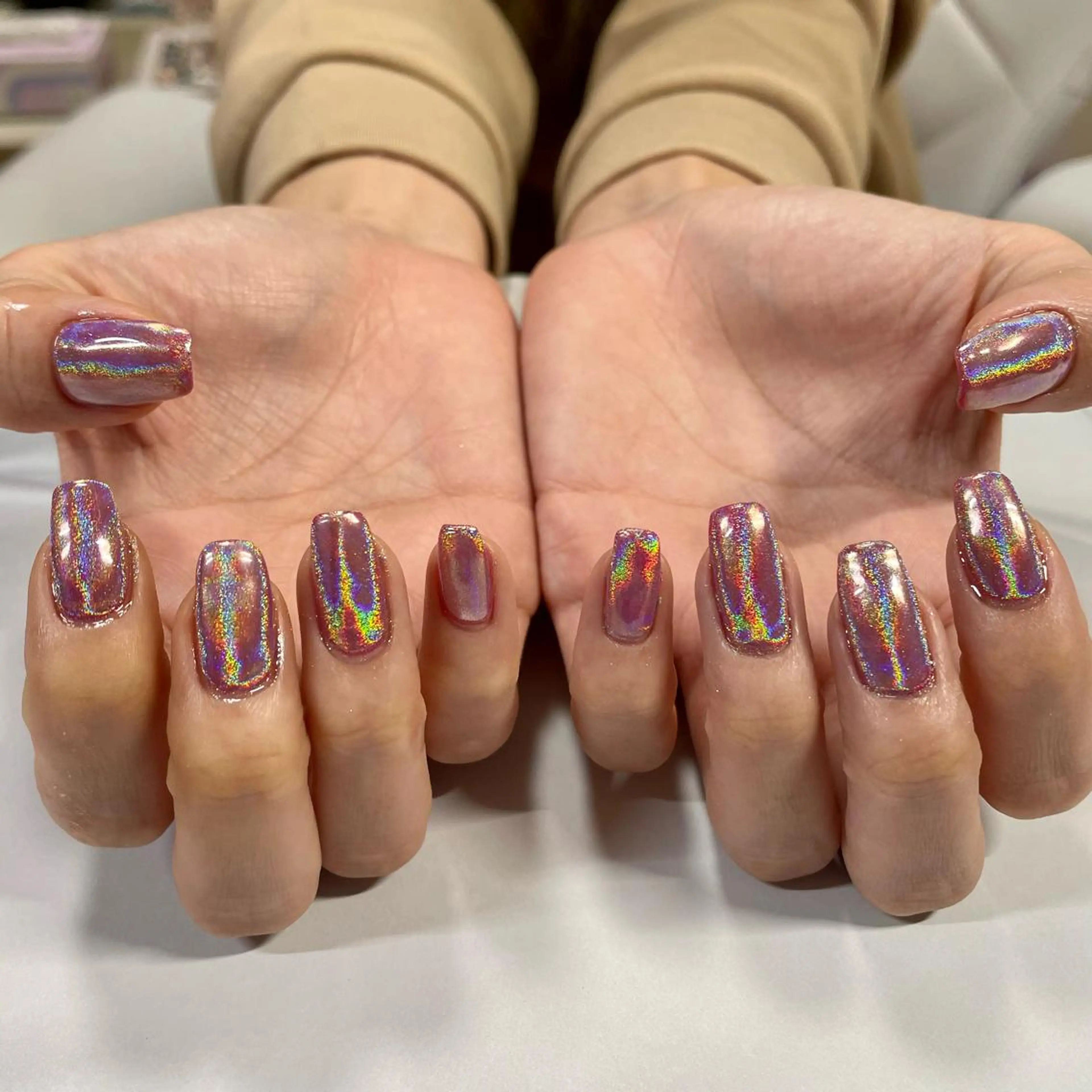 ネイル ワンカラーネイル 奥園 良恵のネイルデザイン