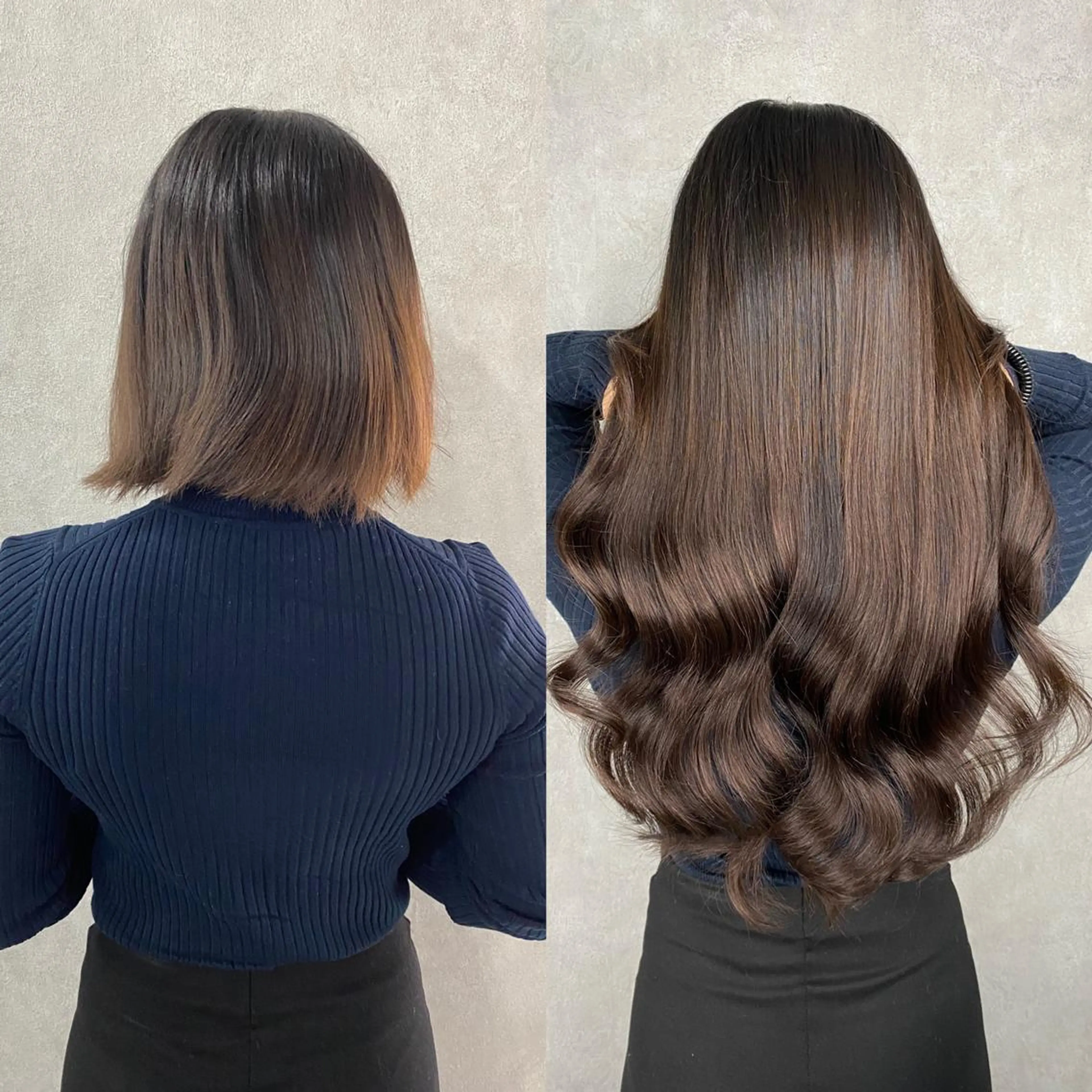 ミディアム シールエクステ エクステ ハイライト 💎馴染むエクステ× 縮毛矯正TOMO💎のヘアスタイル