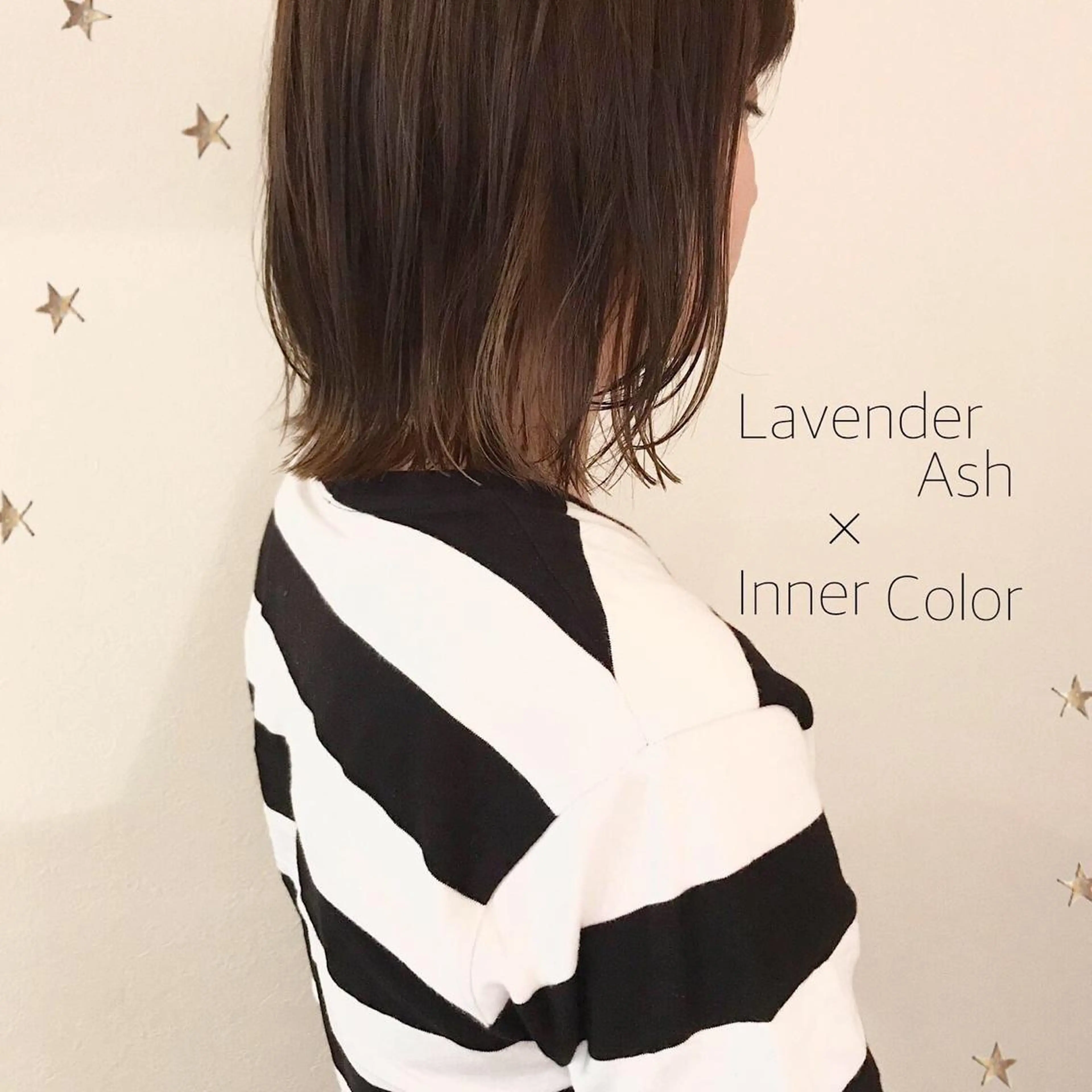 ミディアム カラー 市川 千夏のヘアスタイル