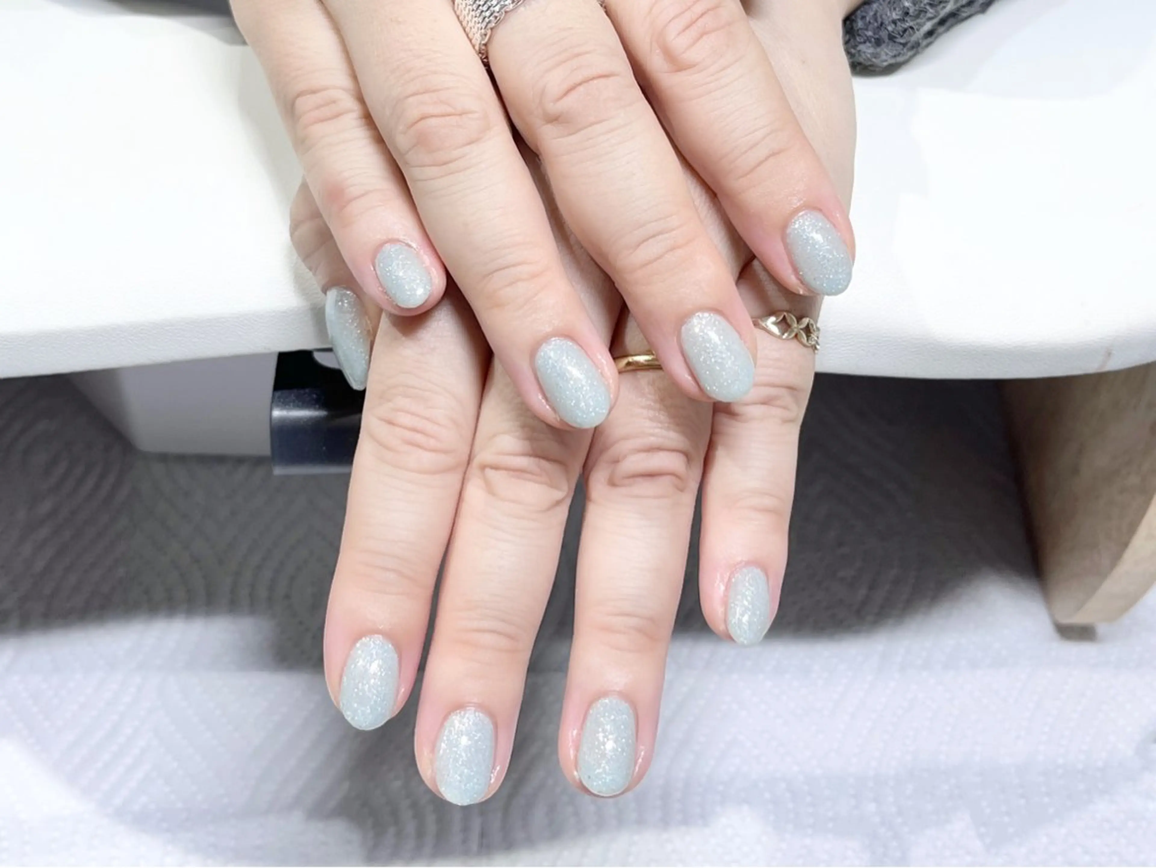 ネイル フラッシュネイル ラメ(グリッター) ワンカラーネイル ハンドネイル Belle Fleuve ASUのネイルデザイン