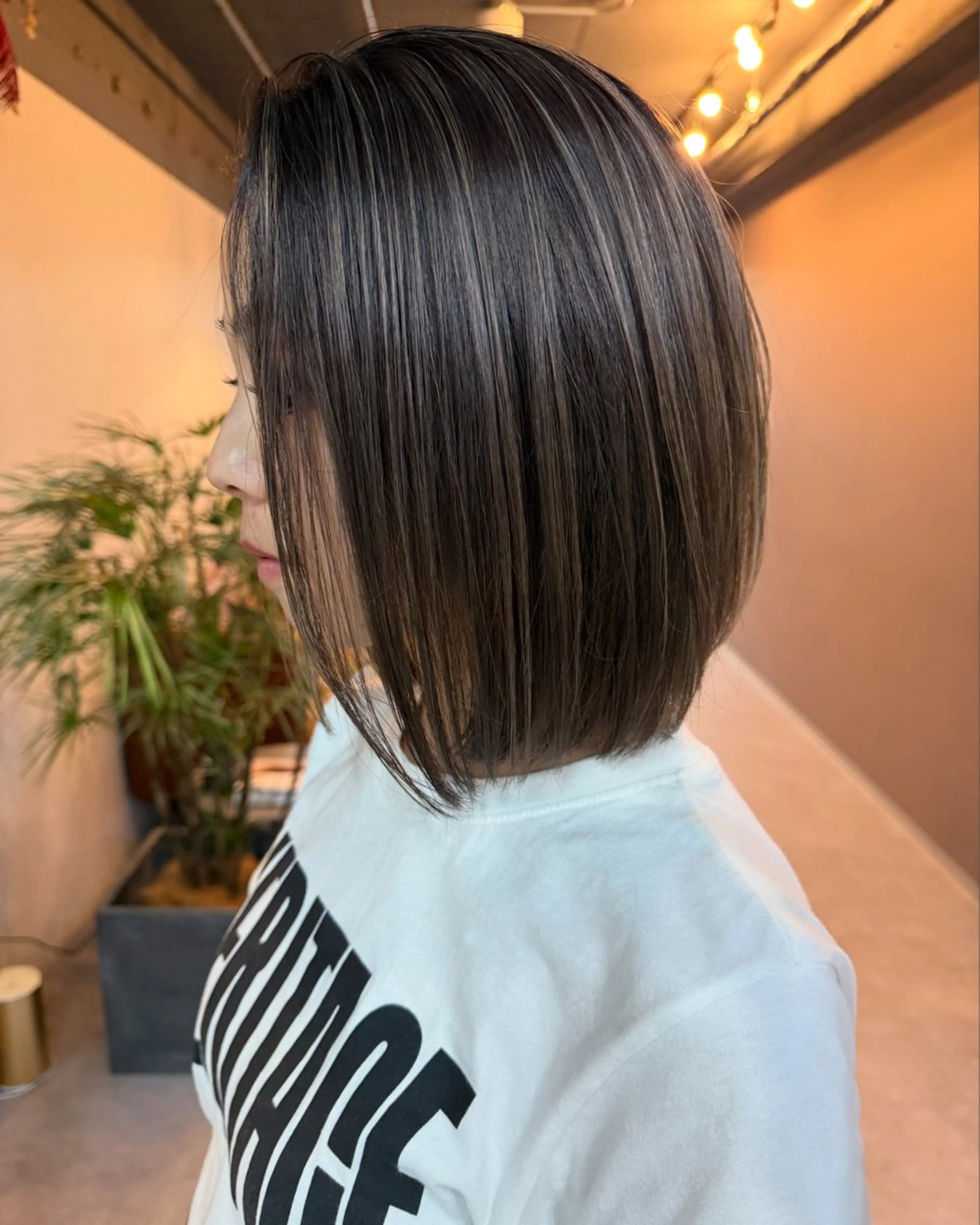 ミディアム カット ヘアカラー トリートメント Reb_keiji 👑小倉圭司のヘアスタイル