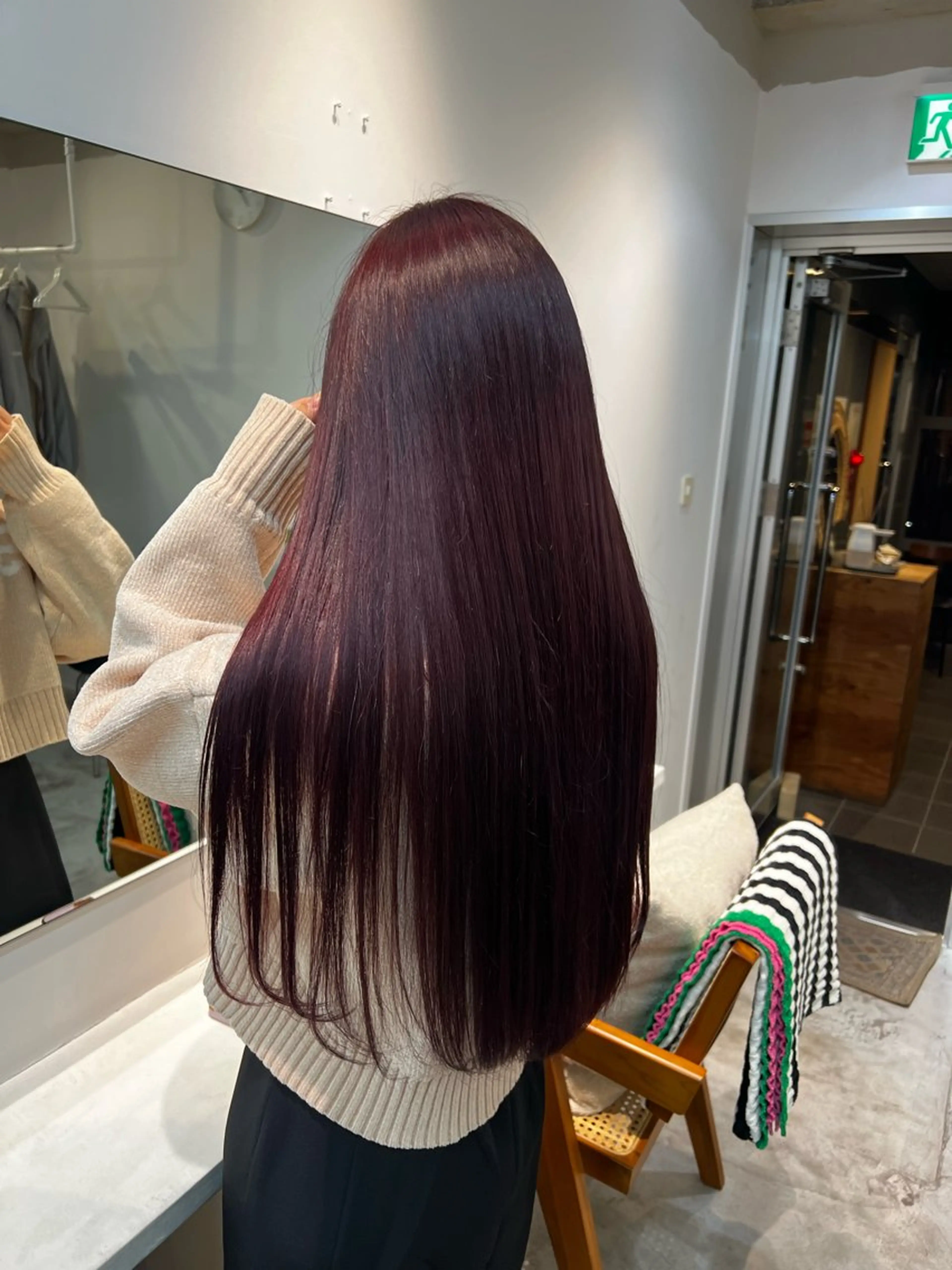 ロング カラー ブリーチ ブリーチなしカラー レッドカラー ヘアカラー トリートメント fit /HONOKAのヘアスタイル