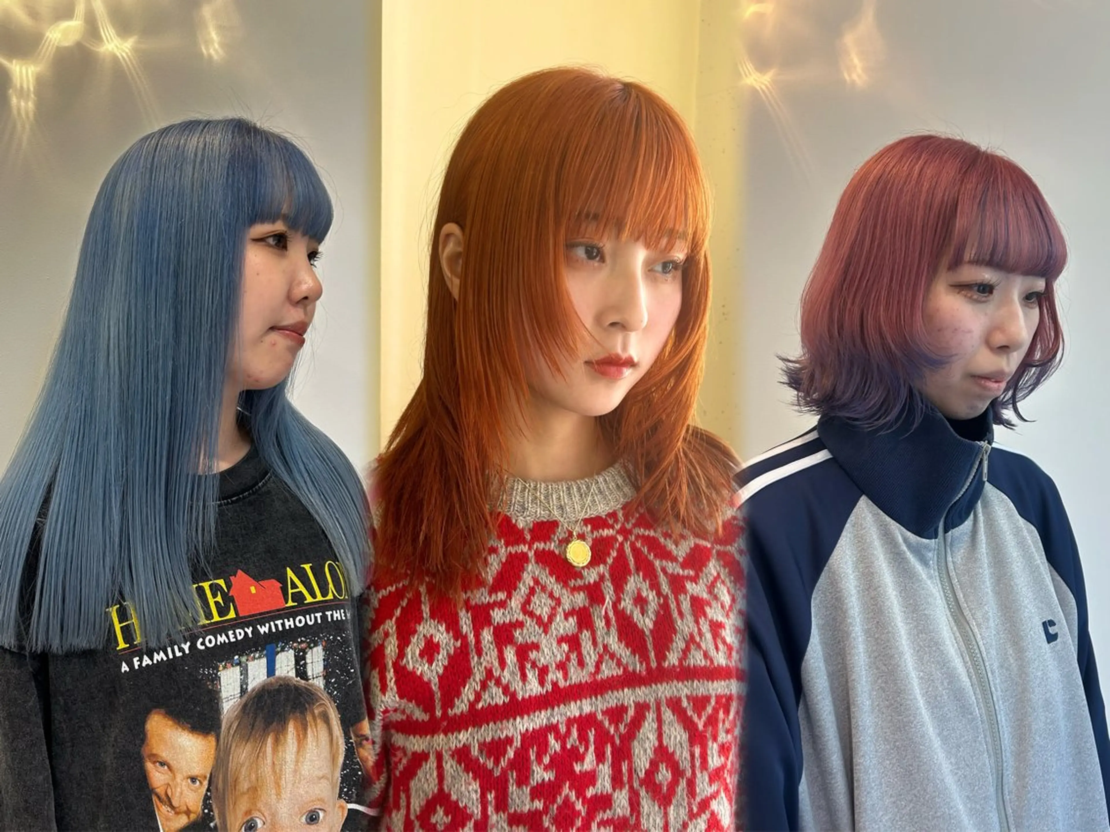 セミロング カラー ハイトーンカラー カット ヘアカラー 似合わせパーマ/ メンズパーマ/しゅうのヘアスタイル