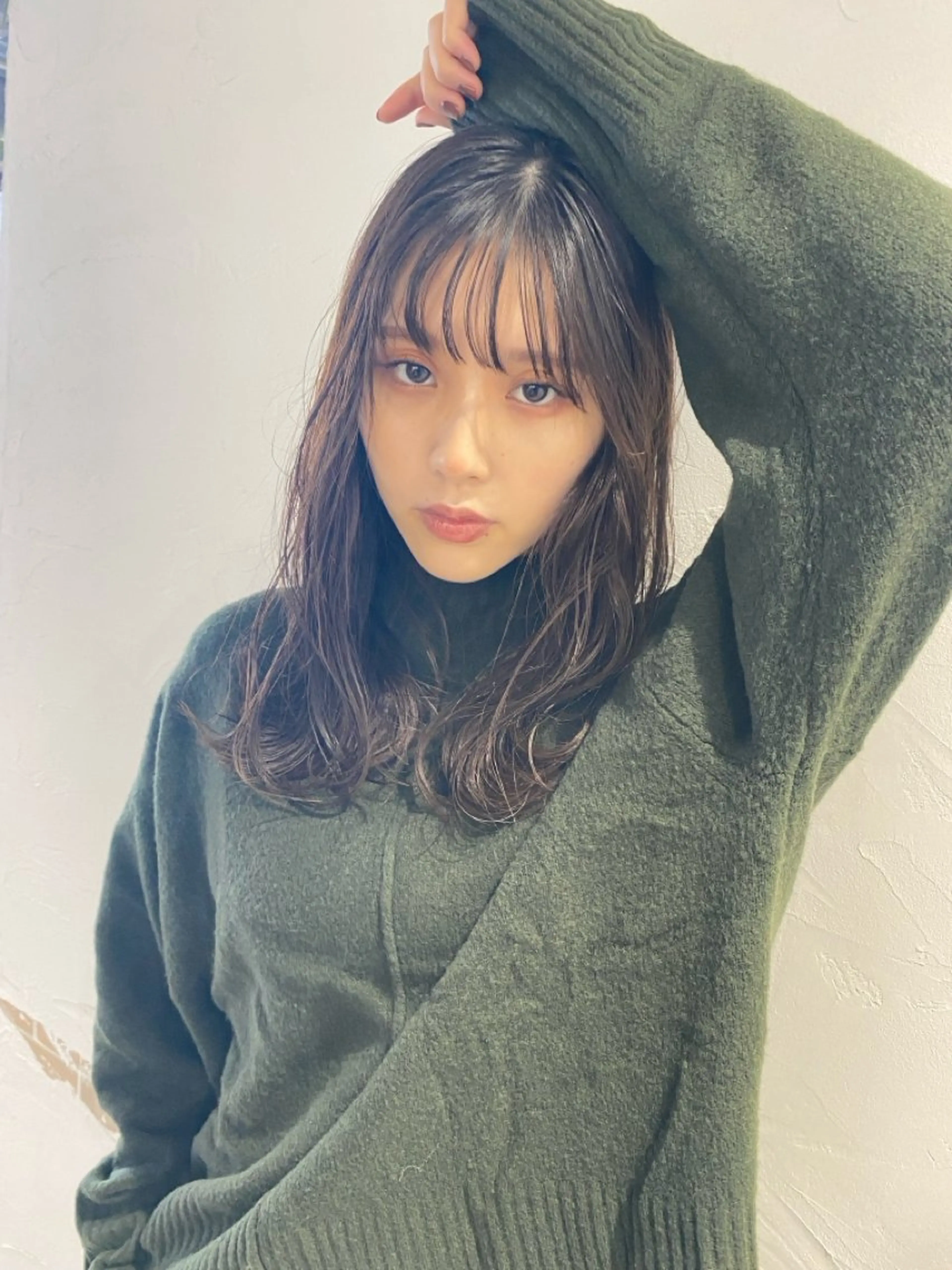 セミロング パーマ カット パーマ トリートメント ✂︎cadre✂︎ 🪶かまだれいし🪶のヘアスタイル