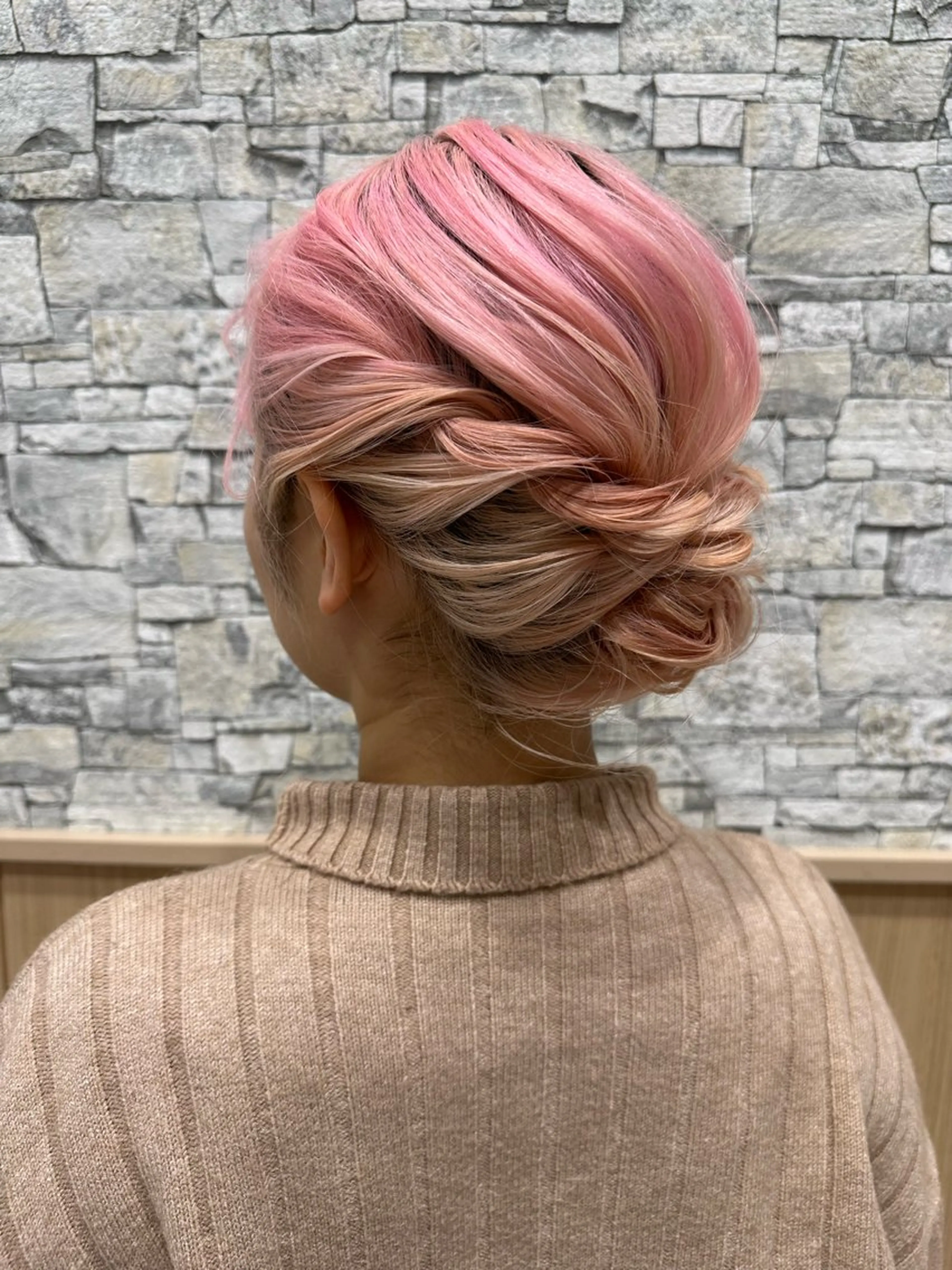 ミディアム ヘアアレンジ 大滝 理子のヘアスタイル