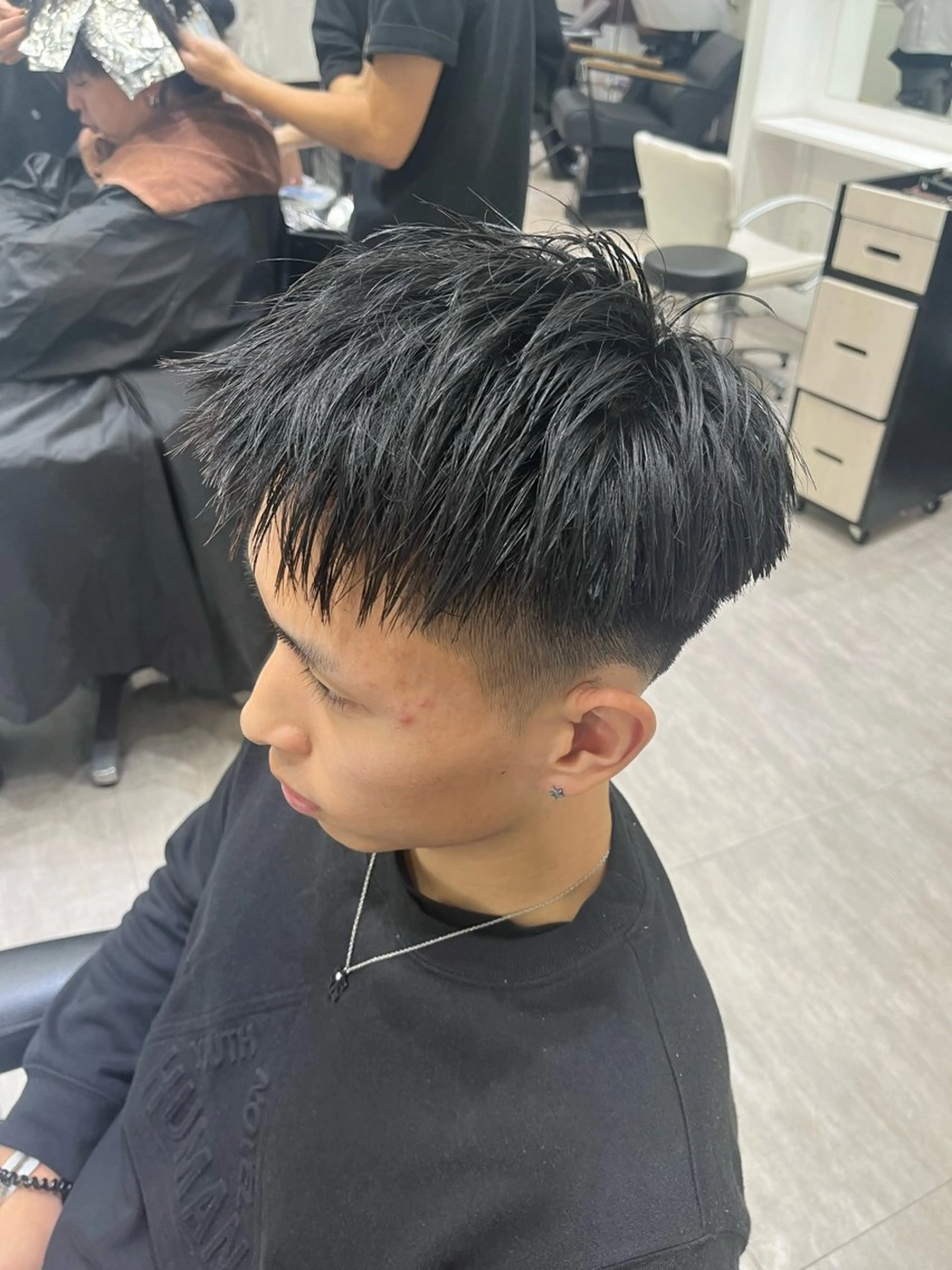 ショート メンズ カット トリートメント ヘアセット メンズ専門美容師 💈高橋和真💈のヘアスタイル