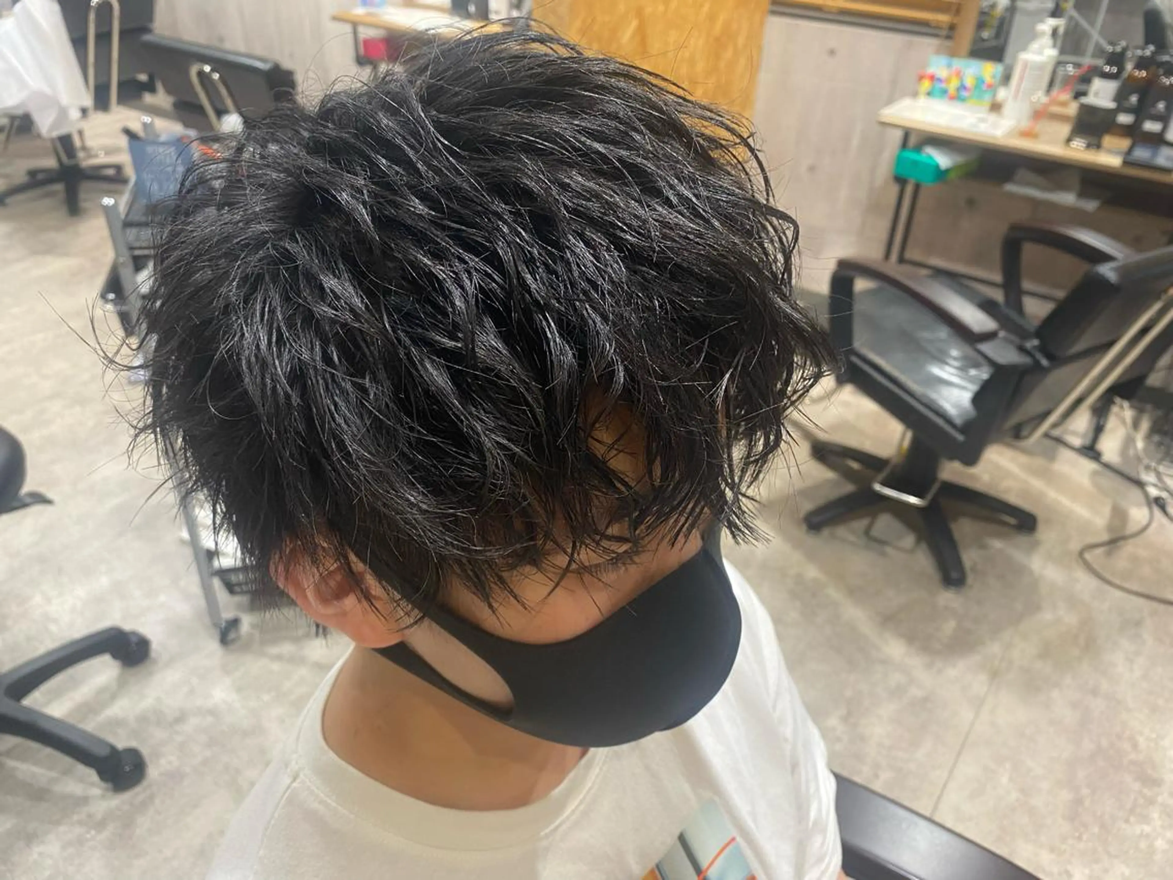 メンズ メンズパーマ anhelo髪質改善 メテオ髪質改善名駅のヘアスタイル