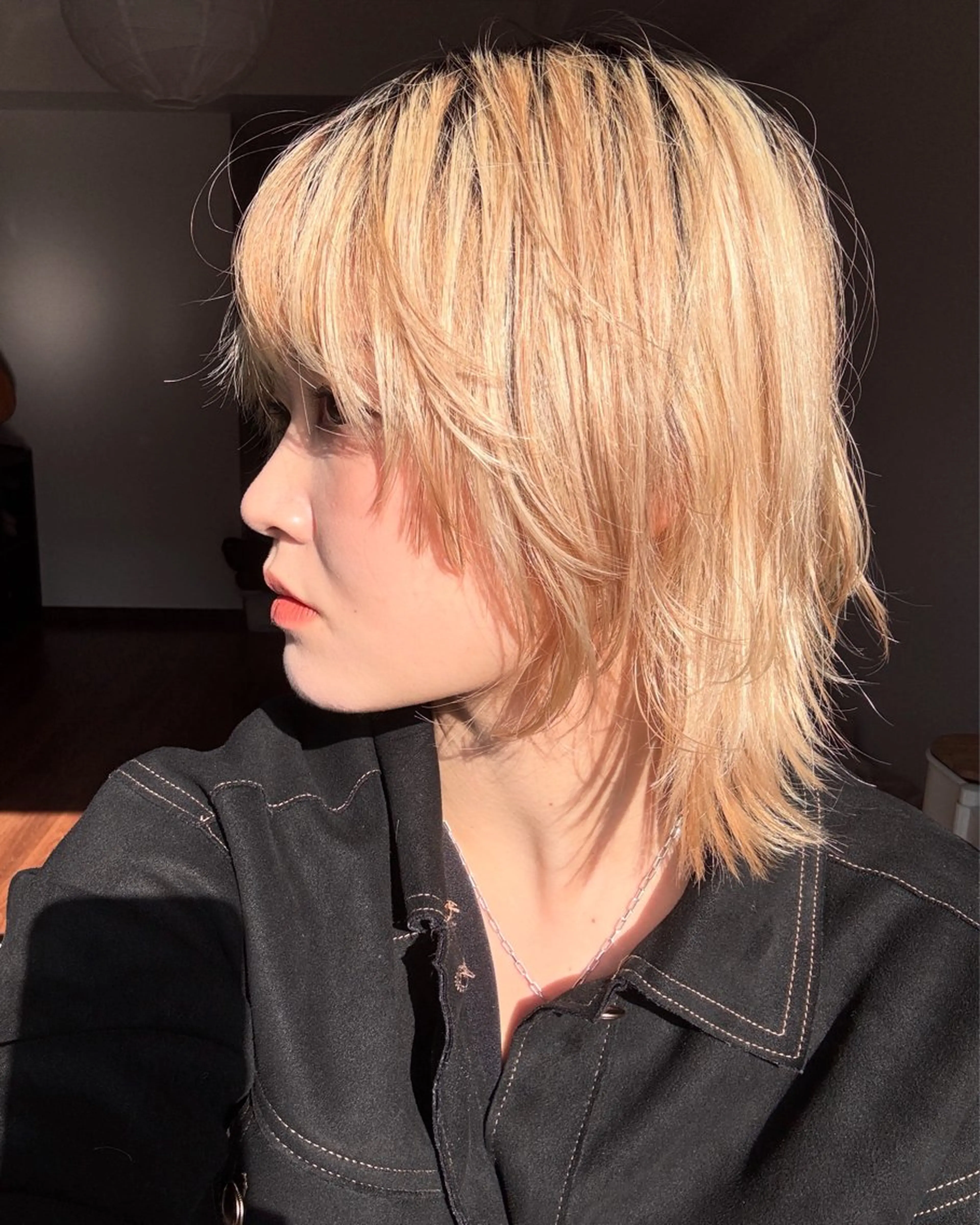 ミディアム saki/メンズパー マ・デザインカラーのヘアスタイル