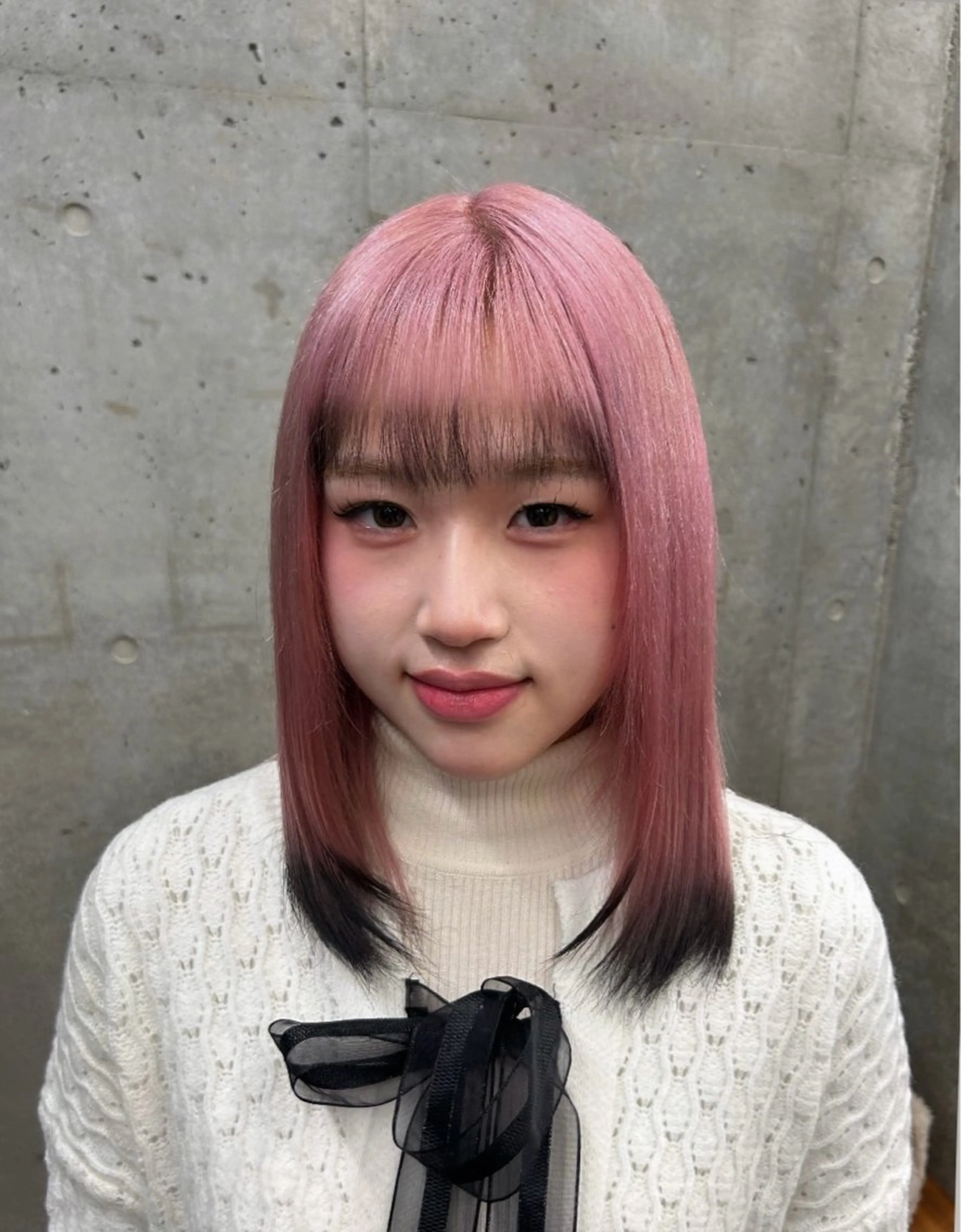 ミディアム ヘアカラー トリートメント 💙ハイトーン／韓国 style あかねのヘアスタイル