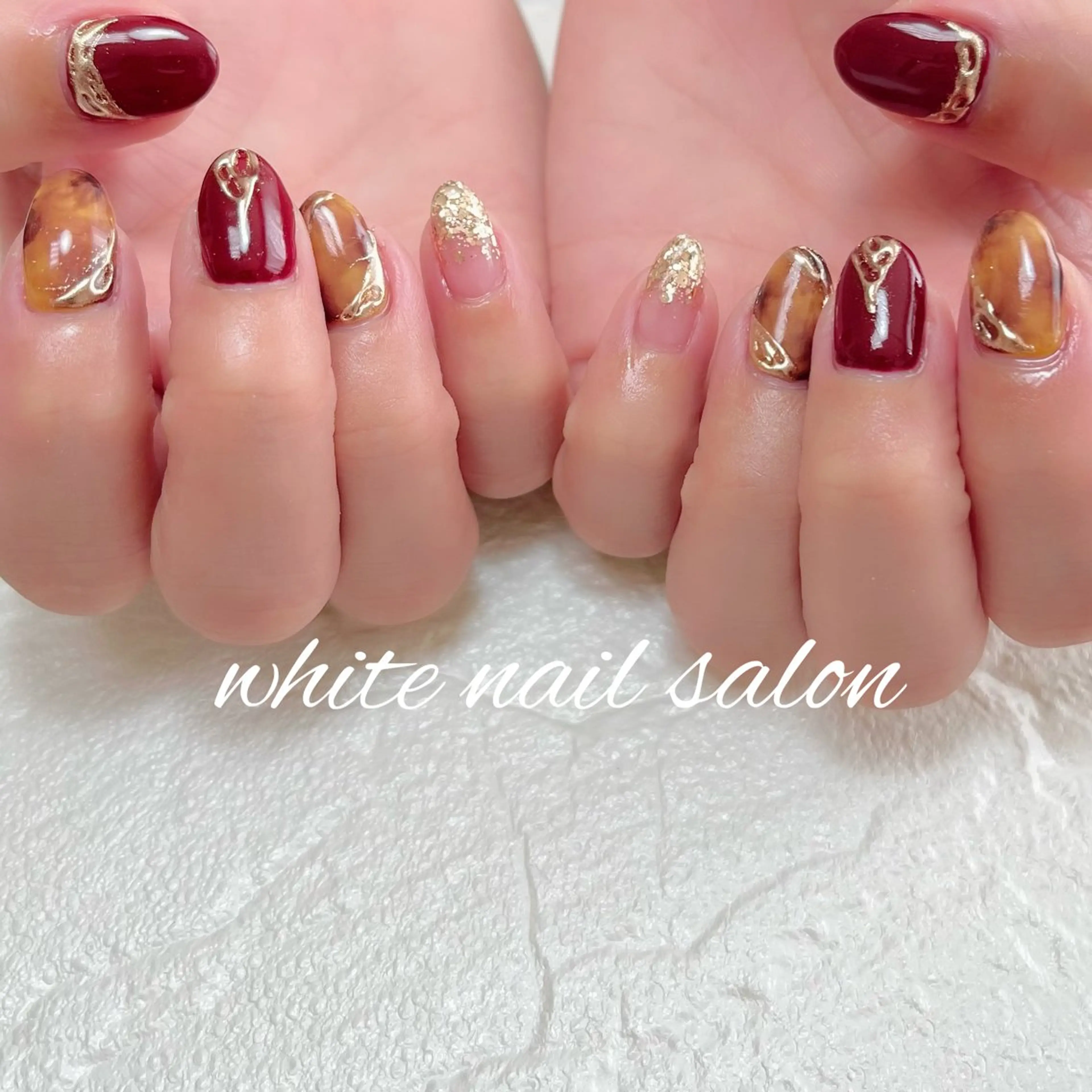 ネイル ラメ(グリッター) ハンドネイル white nail salonのネイルデザイン