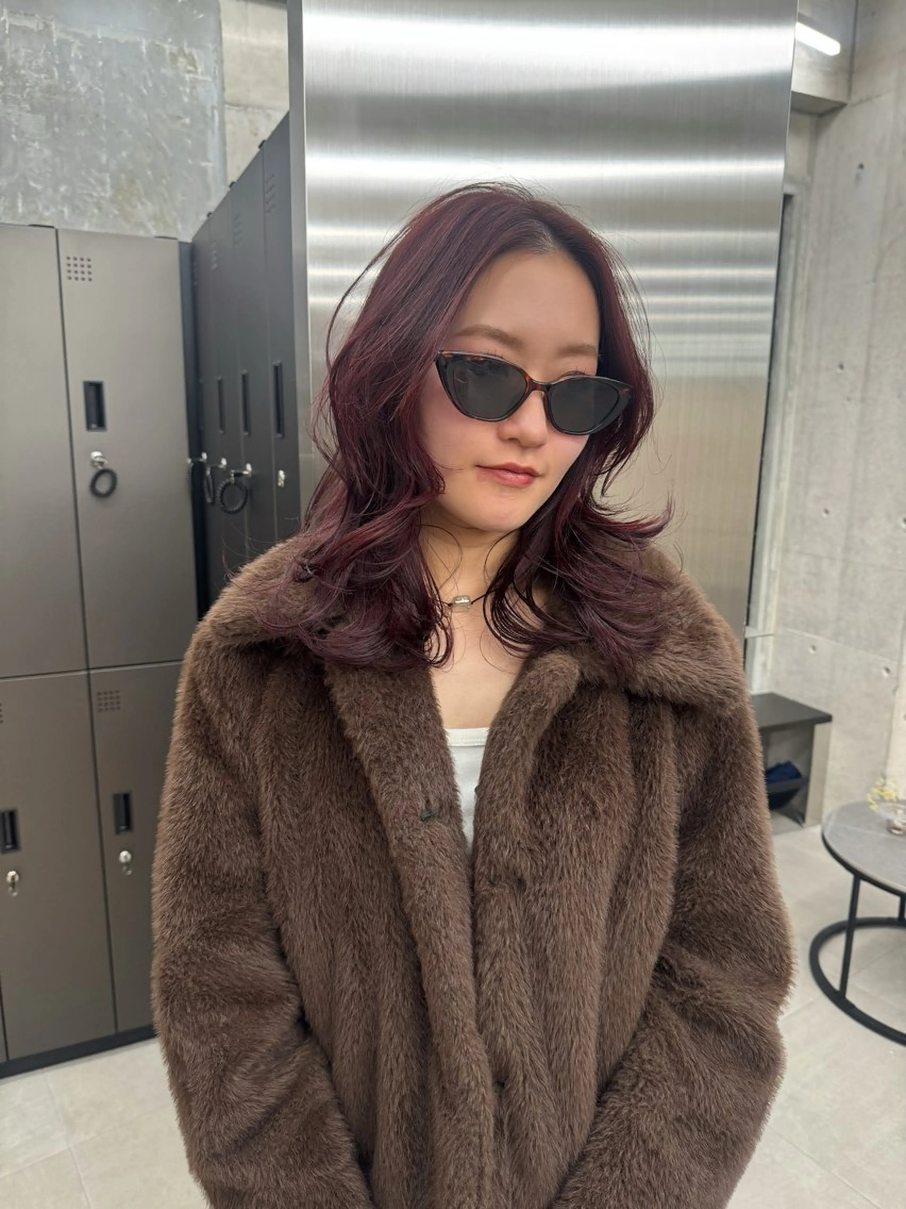 ミディアム カラー カット ヘアカラー MIES amane(アマネ)のヘアスタイル