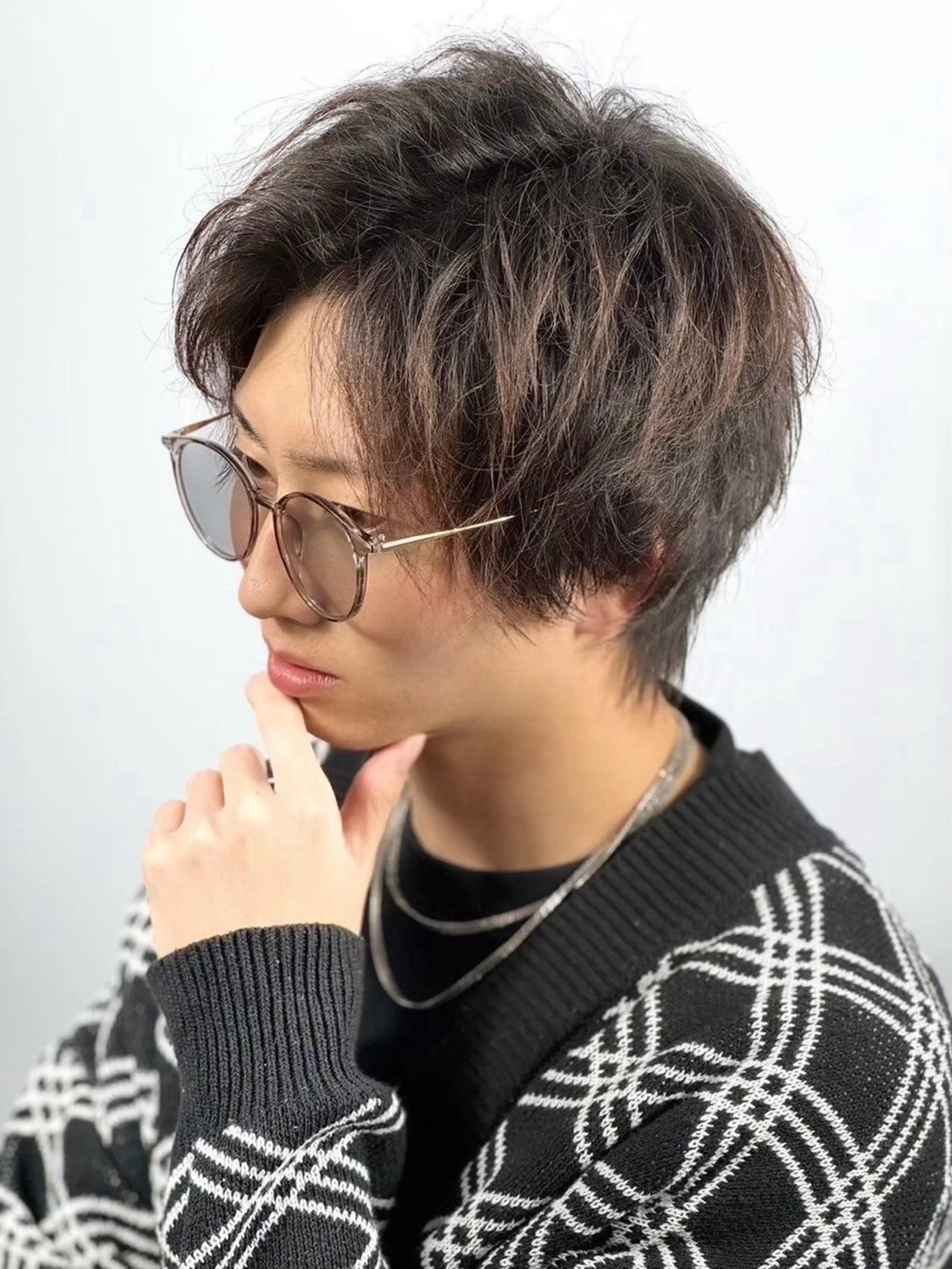 セミロング ヘアアレンジ メンズ ヒロ銀座ヘアーサロン東京八重洲所属・⚡️メンズ特化⚡️ 倉林 隼大のヘアスタイル