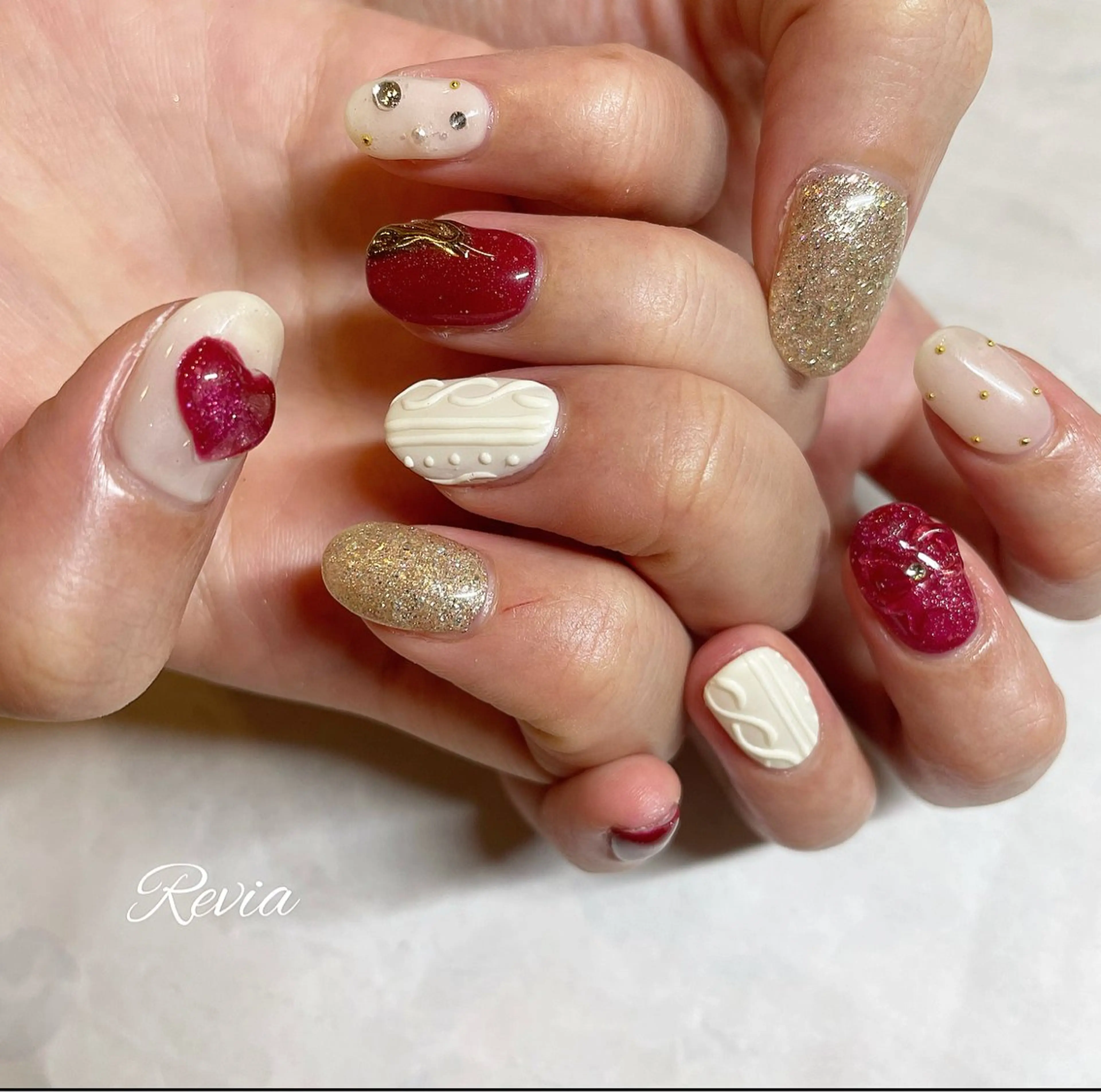 ネイル ハンドネイル revia所属・ERI Nailistのネイルデザイン