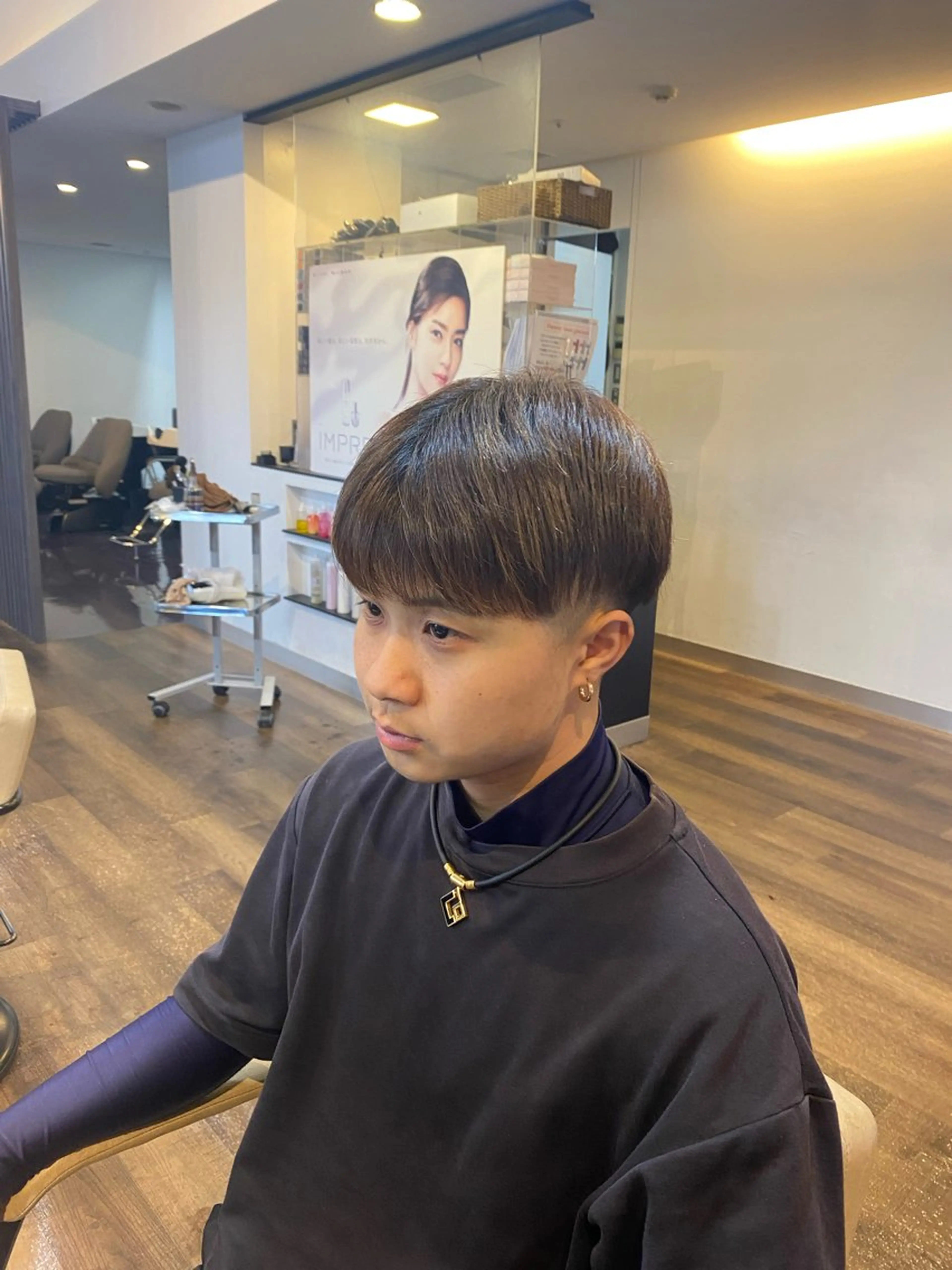 メンズ マッシュ カット ヘッドスパ STYLE エキシティ店所属・杉原魁/髪質改善/ 似合わせパーマのヘアスタイル