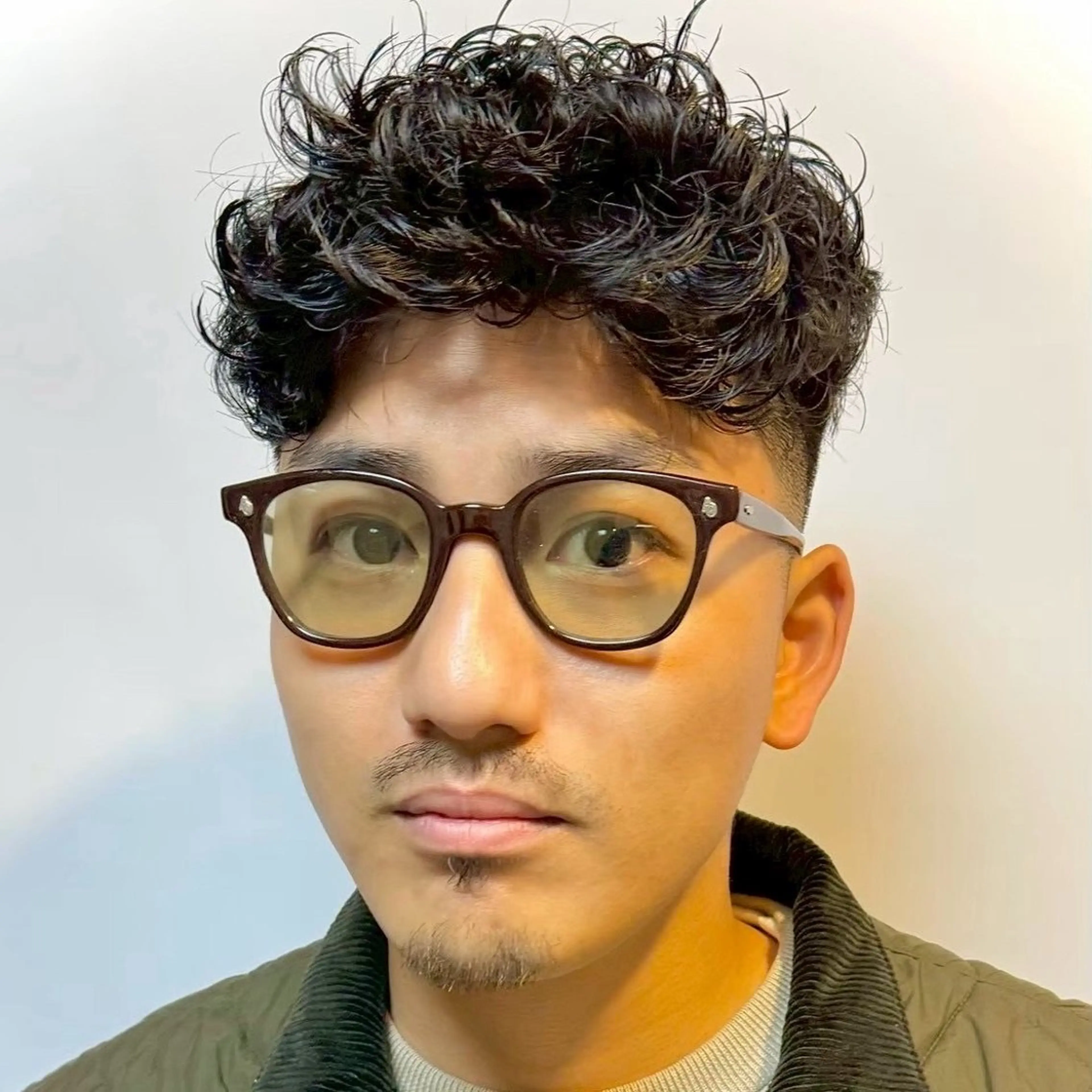 メンズ カット パーマ 原田 黎也のヘアスタイル