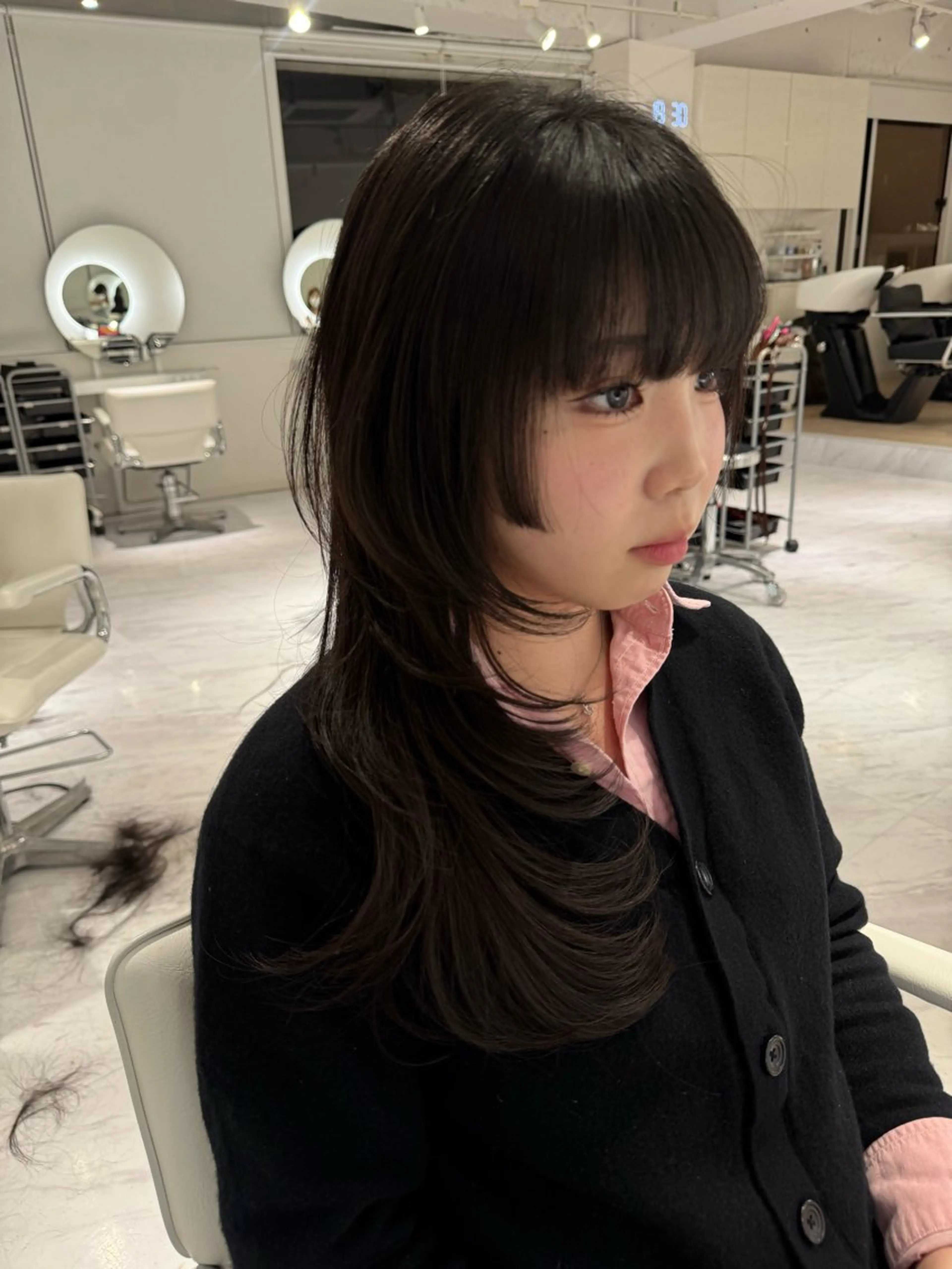 ロング rina/デザイン カラー/上野のヘアスタイル