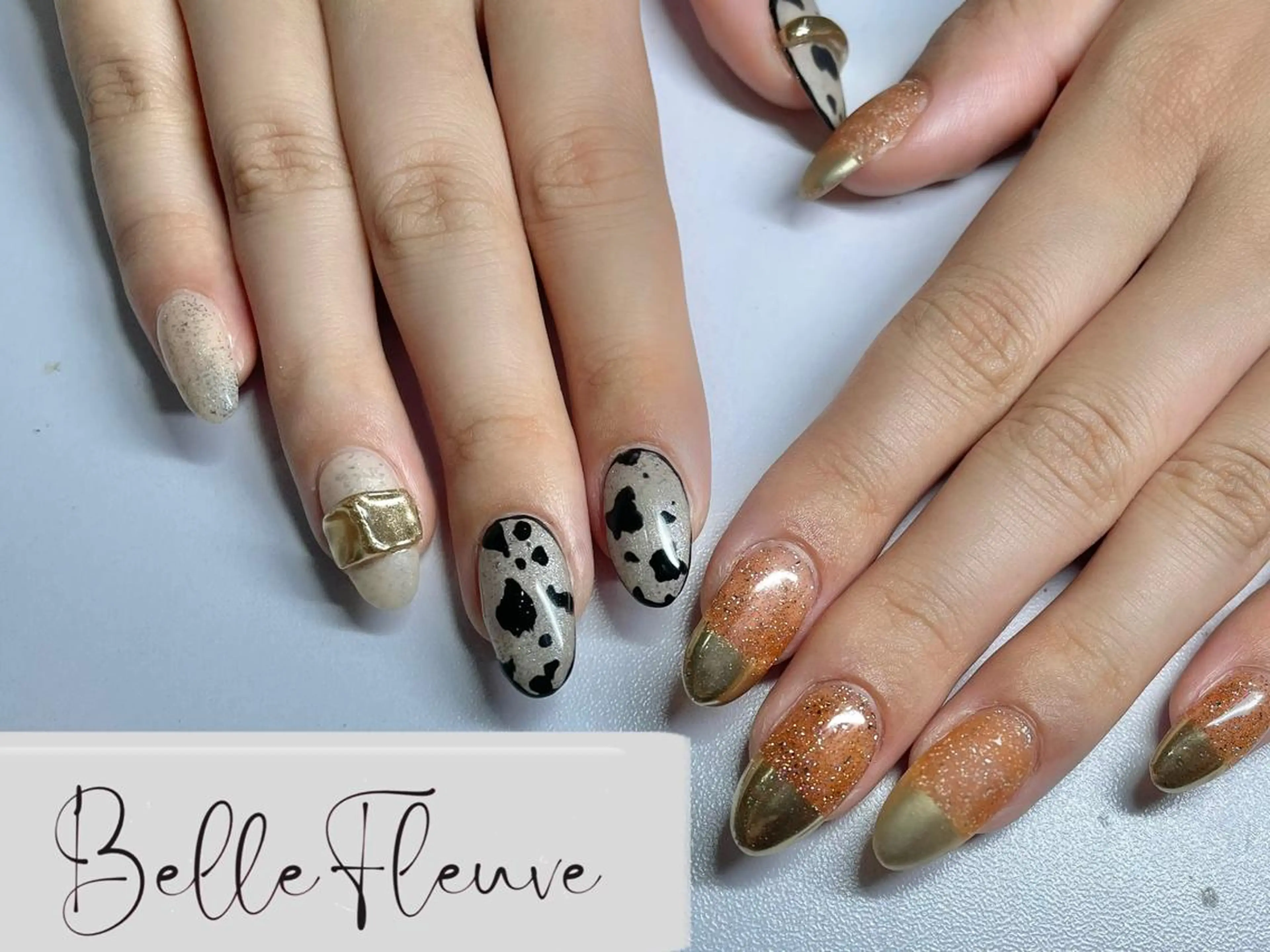 ネイル 持ち込み ハンドネイル Belle FleuveSAOのネイルデザイン