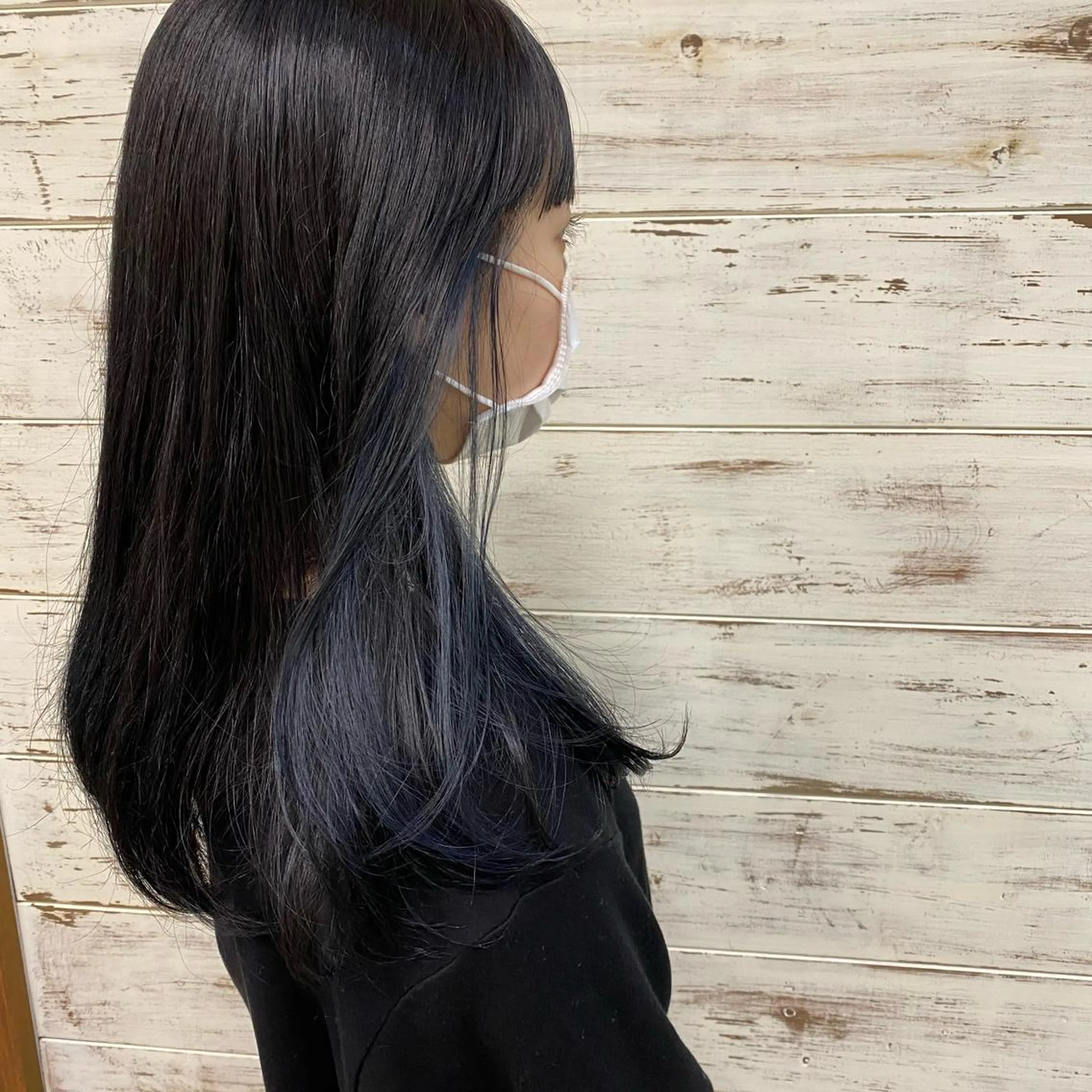 ロング カラー ブルーカラー インナーカラー ｲﾁｶﾜ ﾐｵ/ minim hairのヘアスタイル