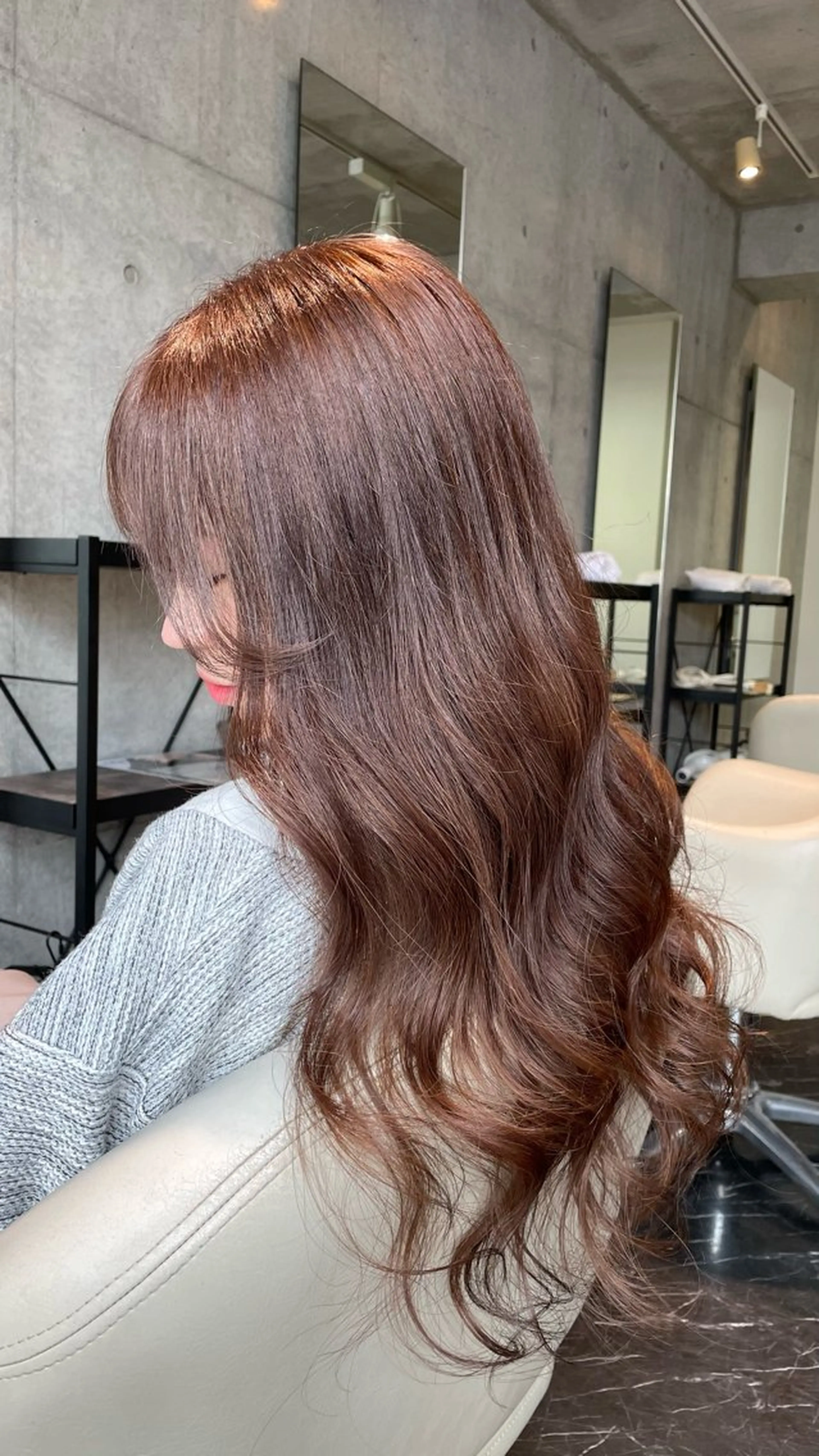 ロング カラー ベージュカラー ブリーチ ブリーチなしカラー ピンクカラー ピンクベージュ 透明感/ハイライト 🌺MOMOKAのヘアスタイル