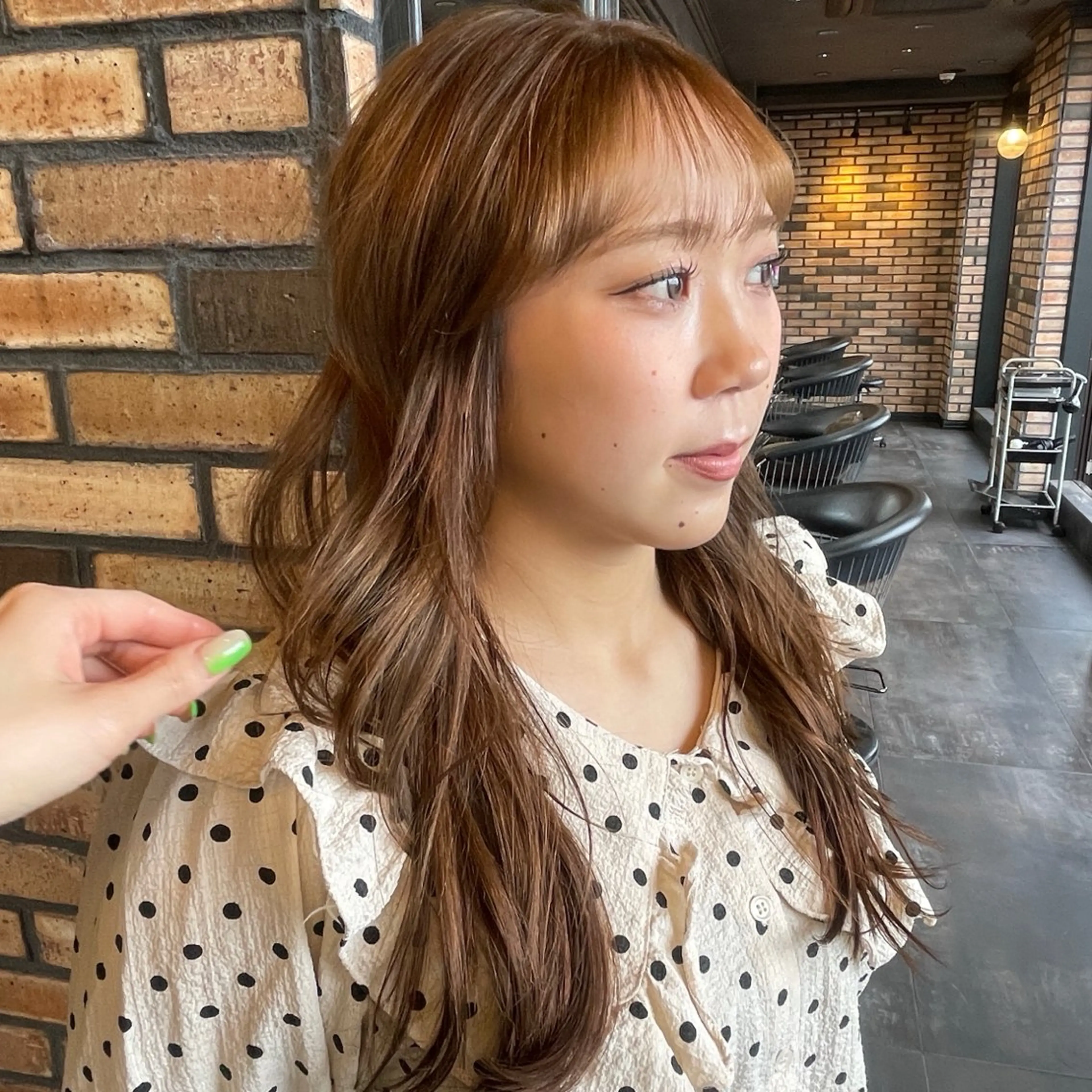 セミロング カラー カット ヘアカラー トリートメント Rinka‪☀️ /Henriettaのヘアスタイル