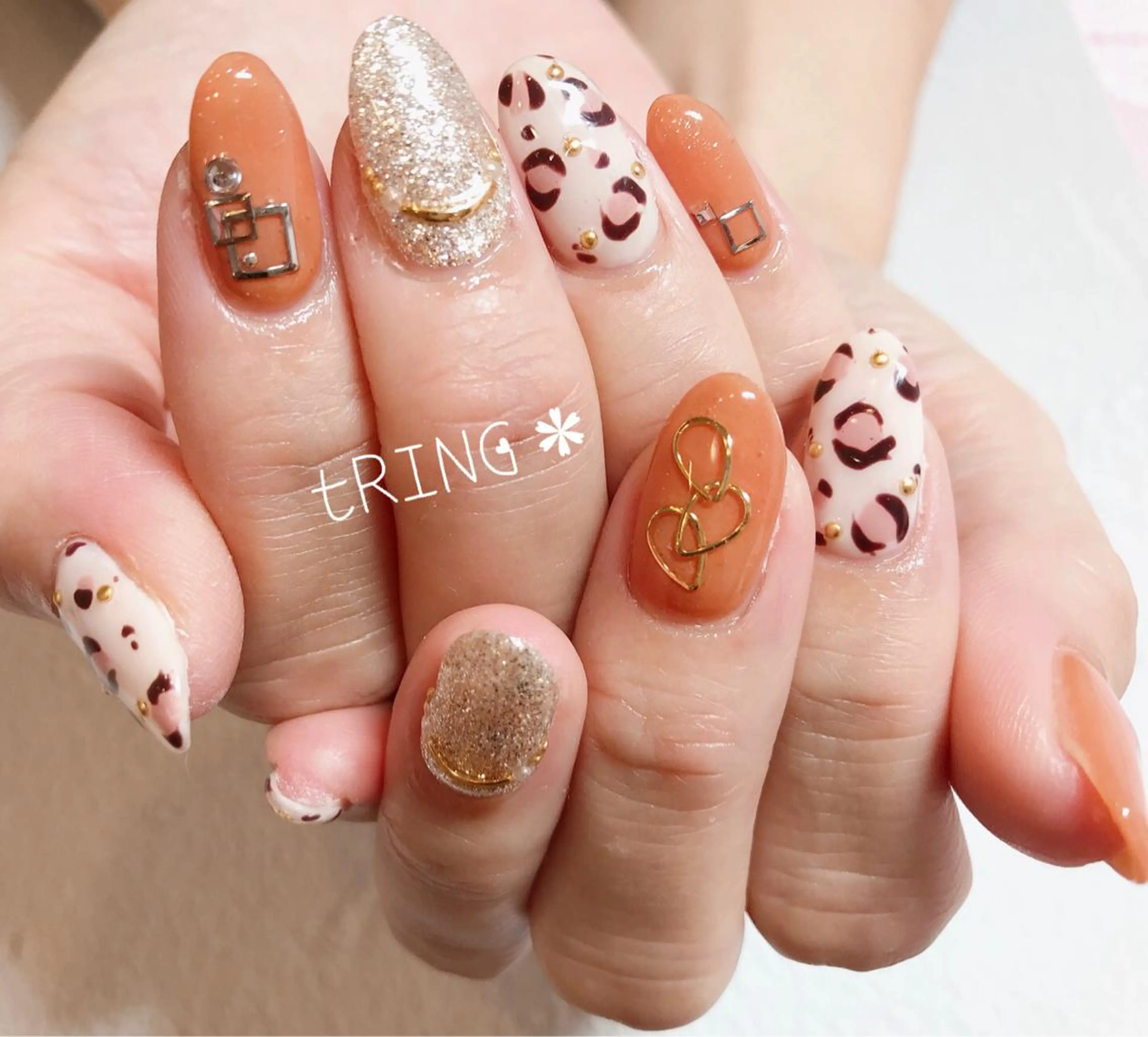 ネイル ハンドネイル tRING＊ しいの木台のネイルデザイン