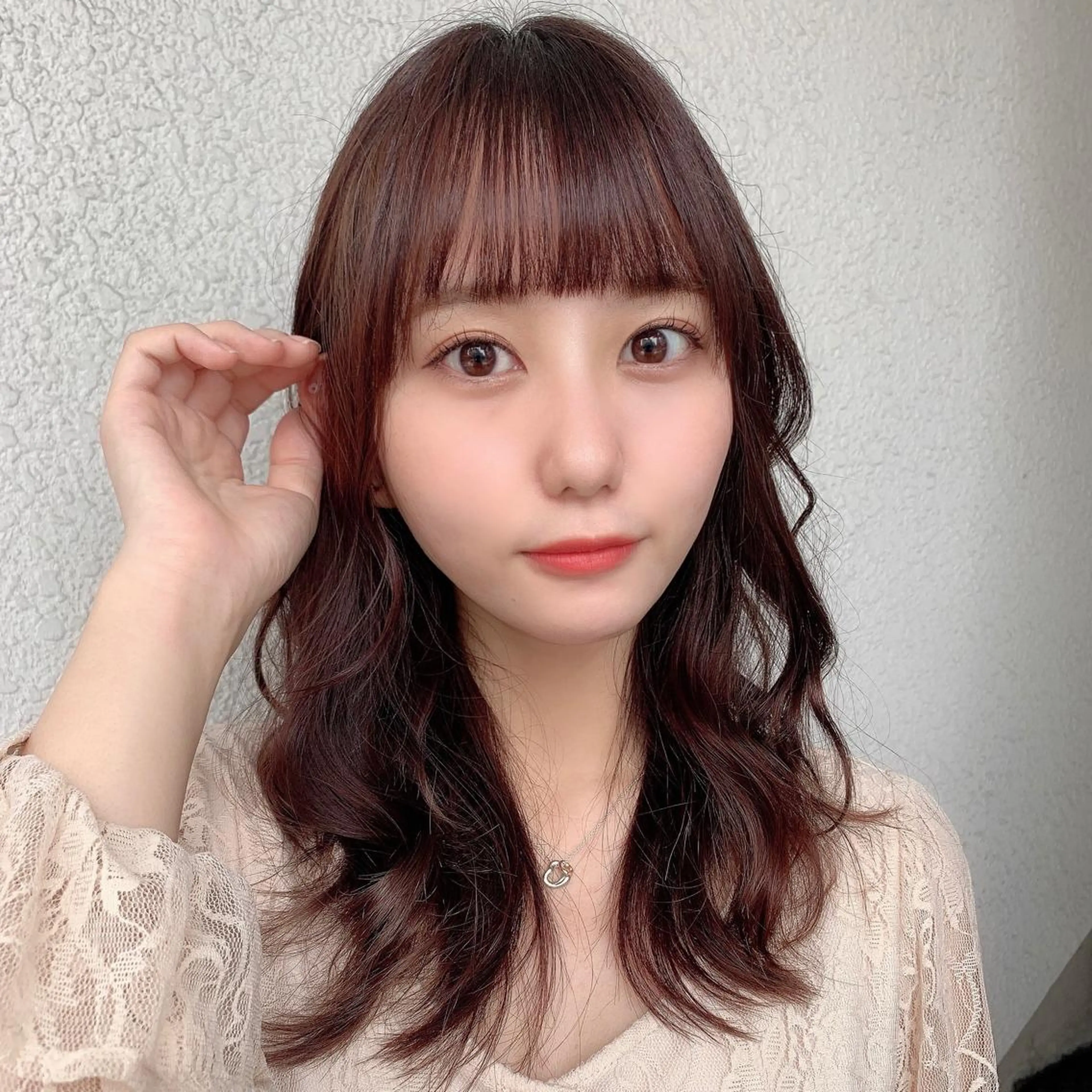 セミロング カラー ✨️美髪矯正×似合わ せ艶カラー✨藤田透のヘアスタイル