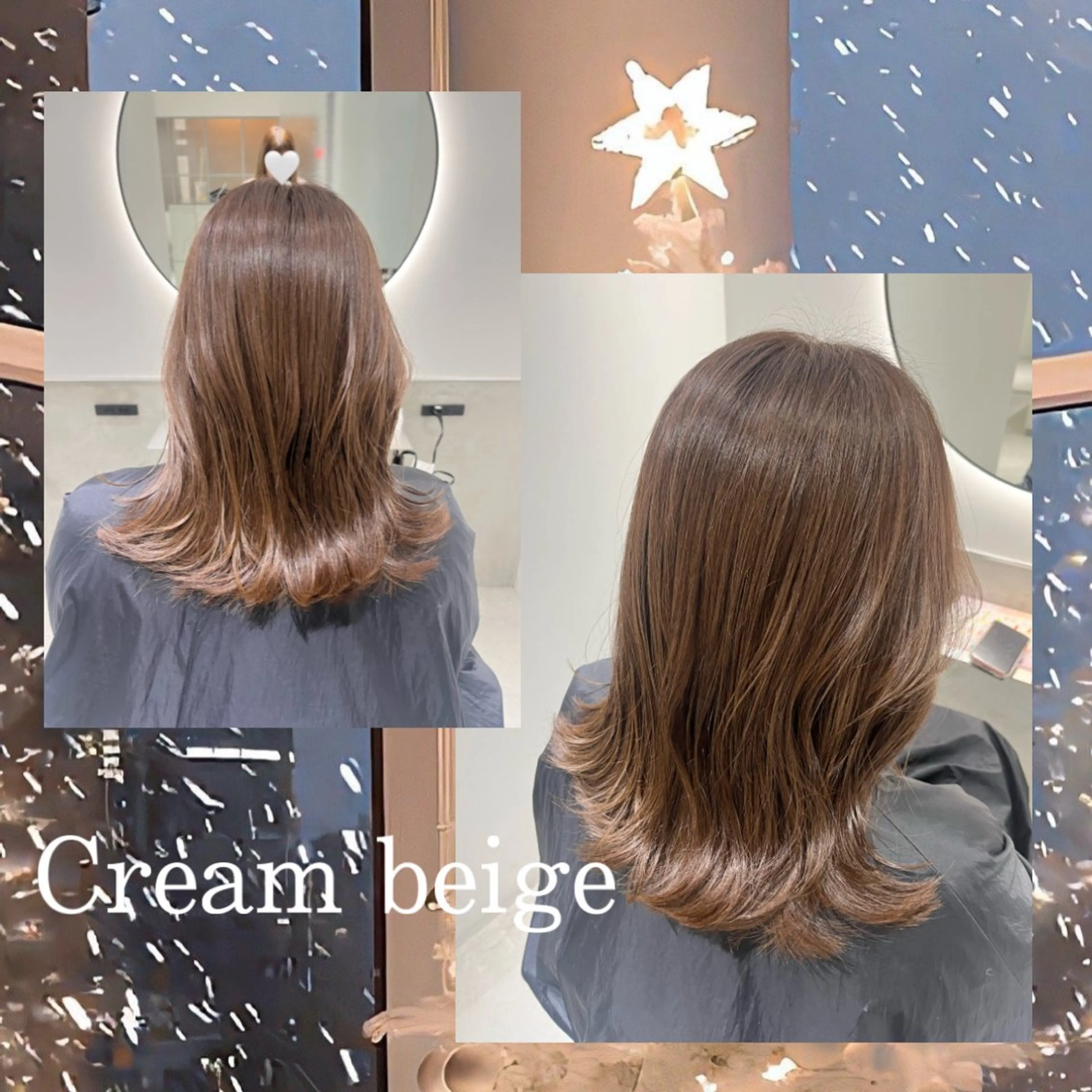 ミディアム カラー ヘアアレンジ ベージュカラー カット ヘアカラー トリートメント eN°byyoureshair所属・🎀トップスタイリ スト湯川響🎀のヘアスタイル