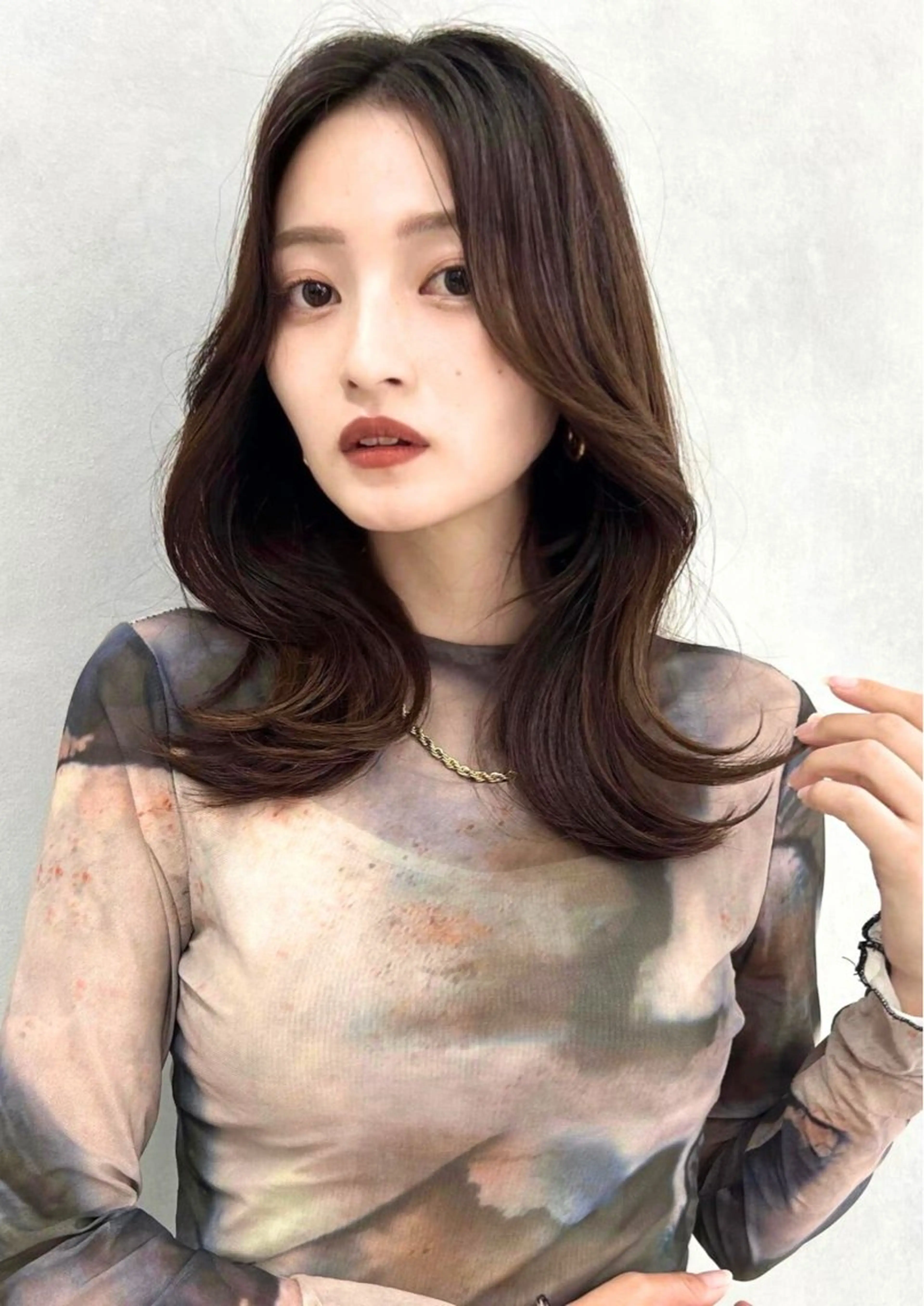 セミロング オリーブ/韓国風 まつパ/himariのマツエク・マツパデザイン